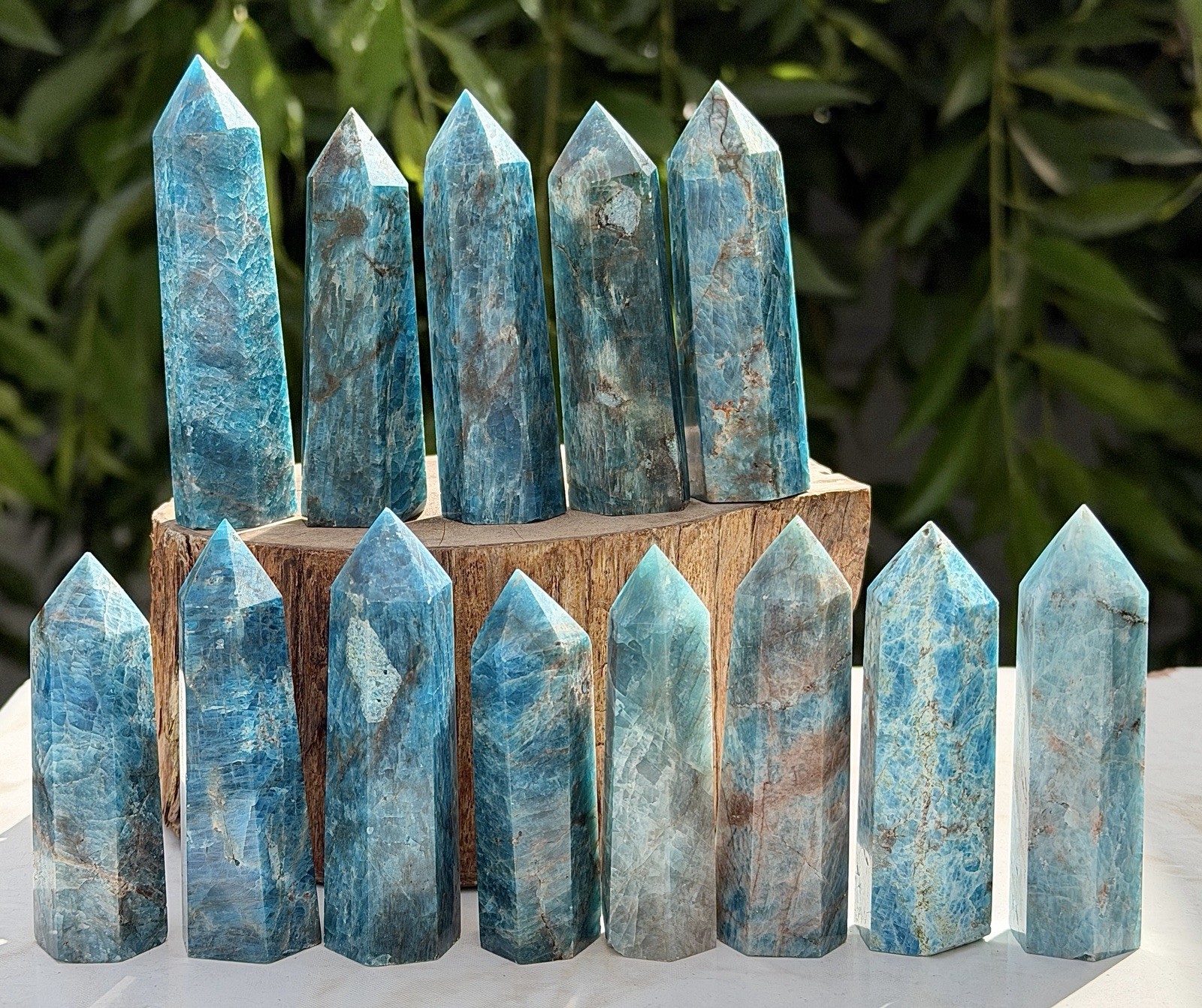 Wholesale Lot 2 Lbs Natural Apatite Obelisk Crystal Tower Point
