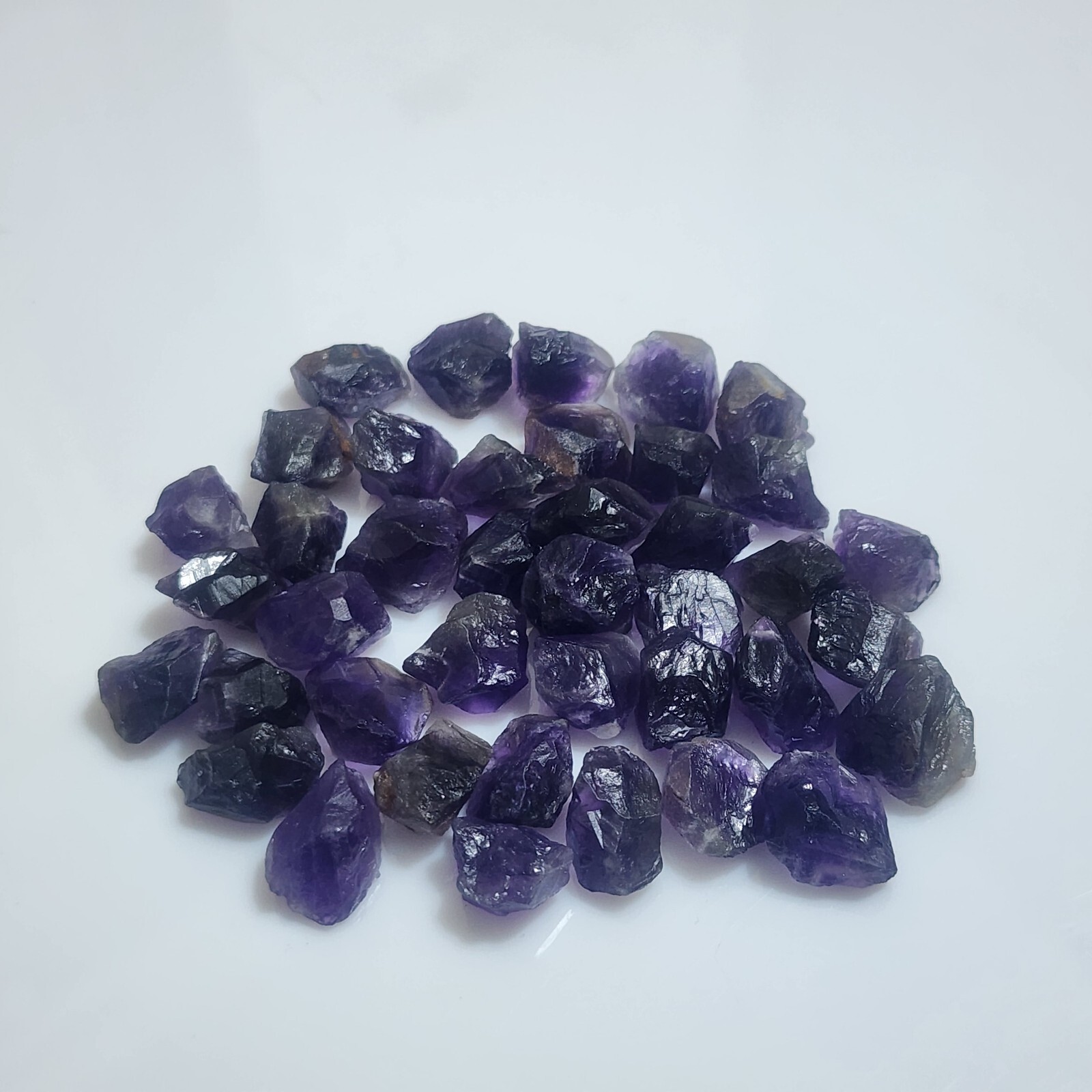 Beautiful Raw Amethyst Crystal Chunks Size 12-16 MM Bulk Lot Amethyst Gemstone