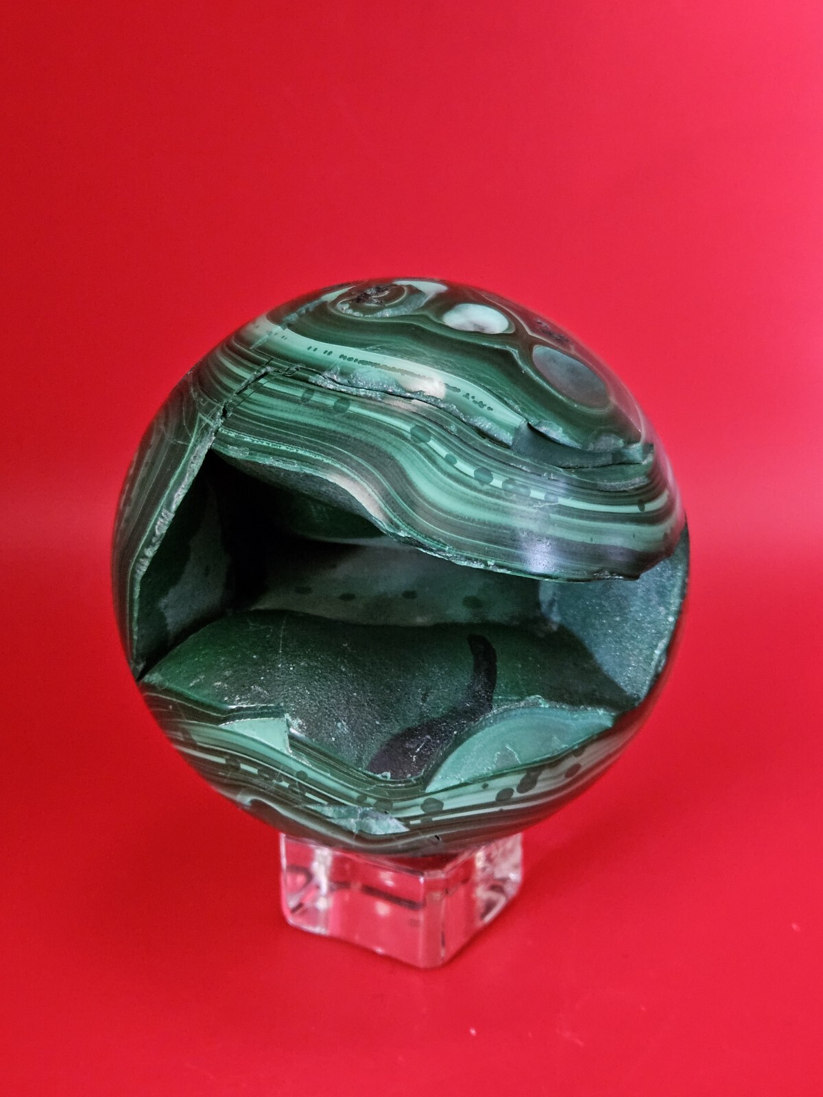 Glossy Natural Malachite Quartz Druzy Sphere Crystal Collection Healling 1+LB