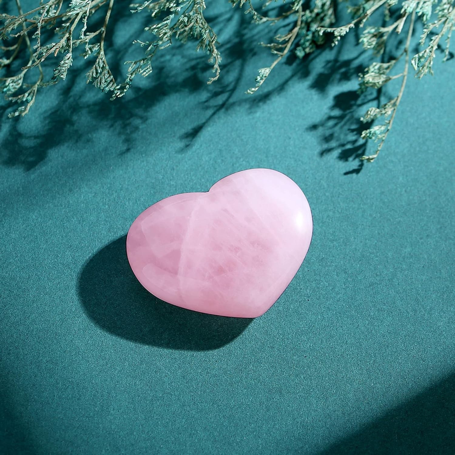 Cuarzo Rosa Corazon Piedra Cristales Curativos Piedras Amor Decoracion Bolsillo3
