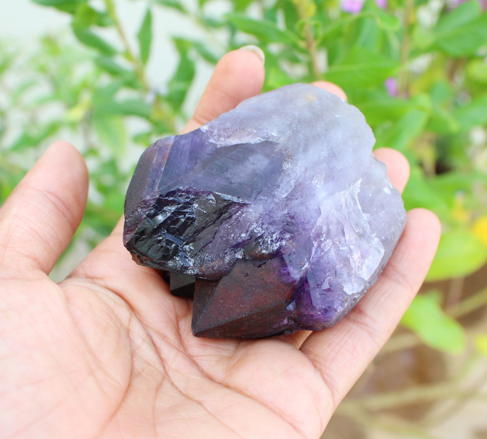 GLASSY AMYTHST NATURAL MINERALS SPECIMEN INDIA
