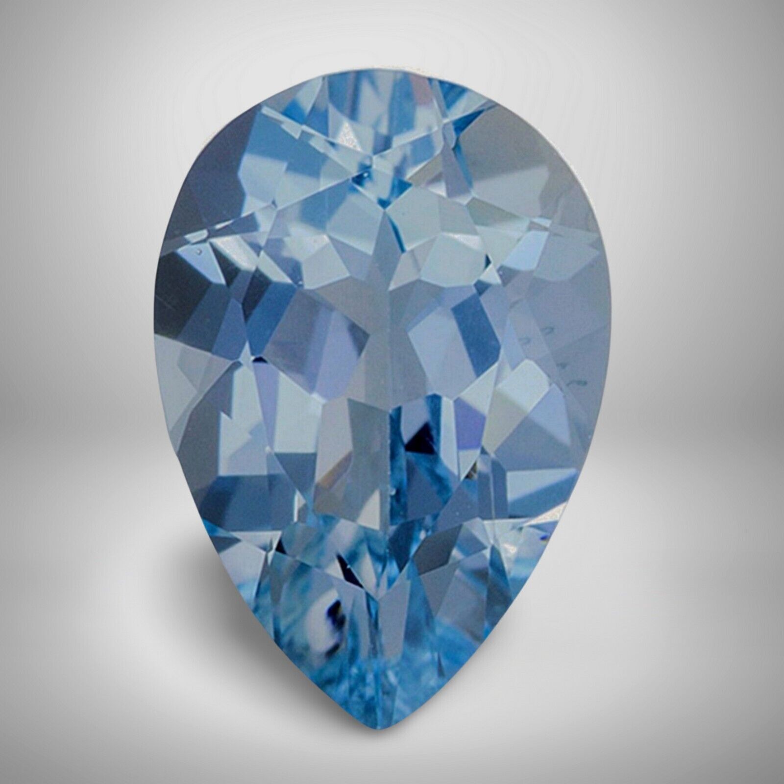 Aquamarine Pear Cut Gemstone 2 Cts – 9×6 mm Lustrous Precious Jewelry Gem