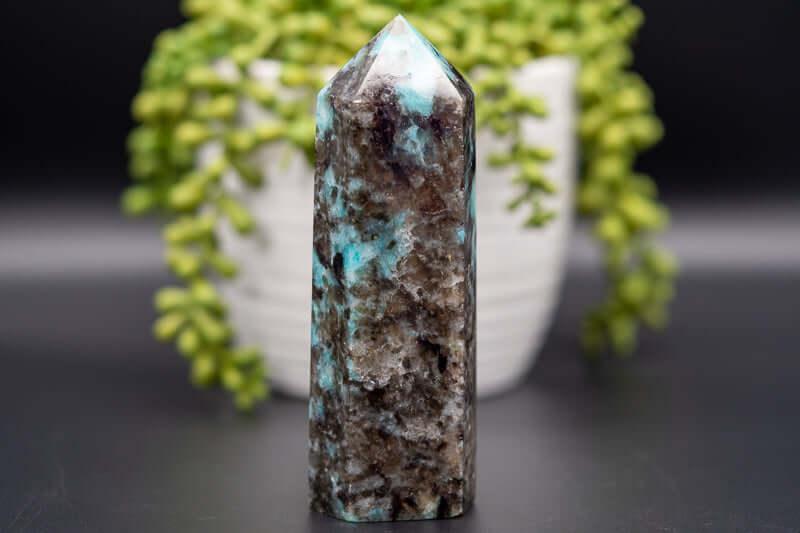 Amazonite, Gem Lepidolite, Smoky Quartz, Quartz Tower