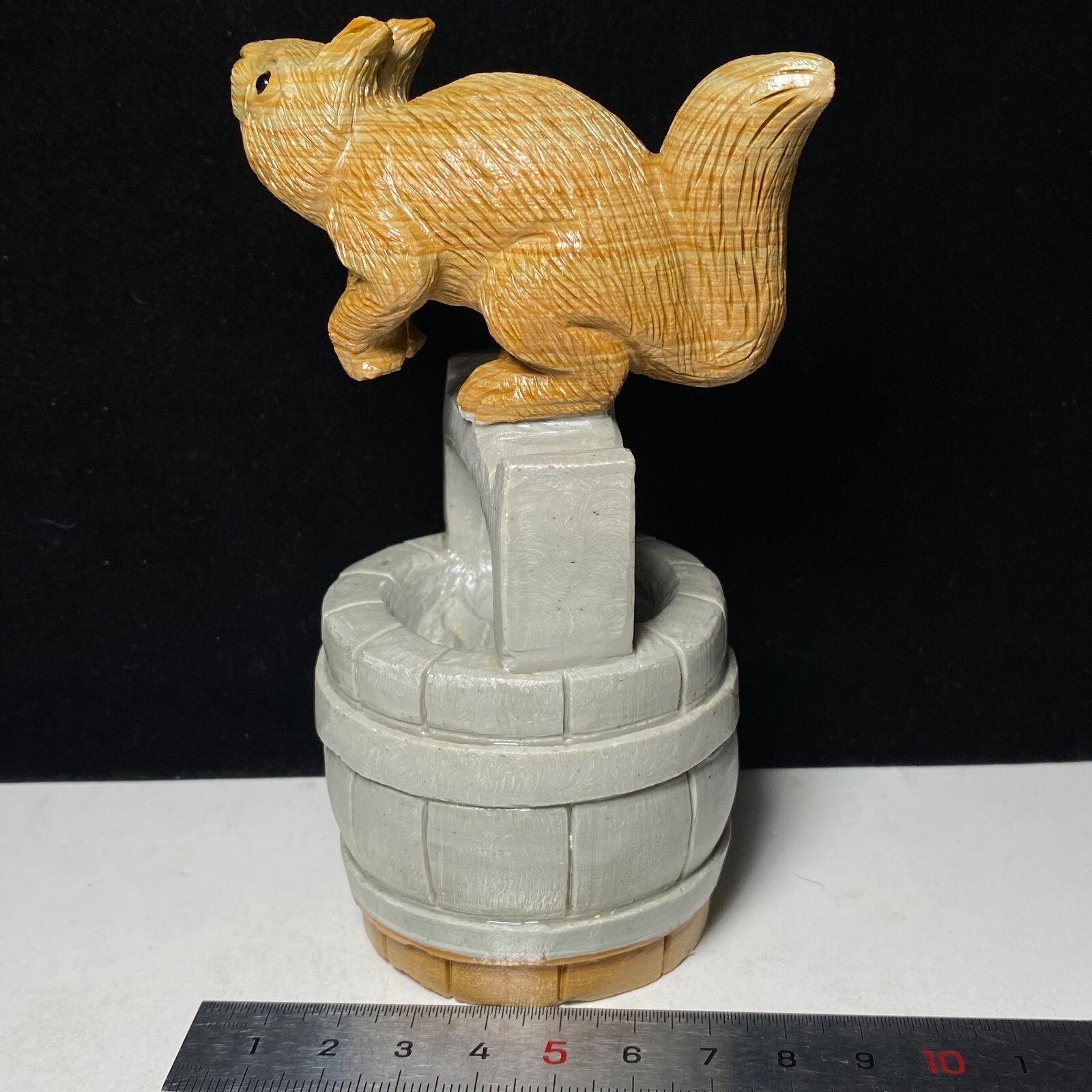 Natural Crystal Quartz Mineral Specimen Songhua Stone Handcarved Squirrel Gift