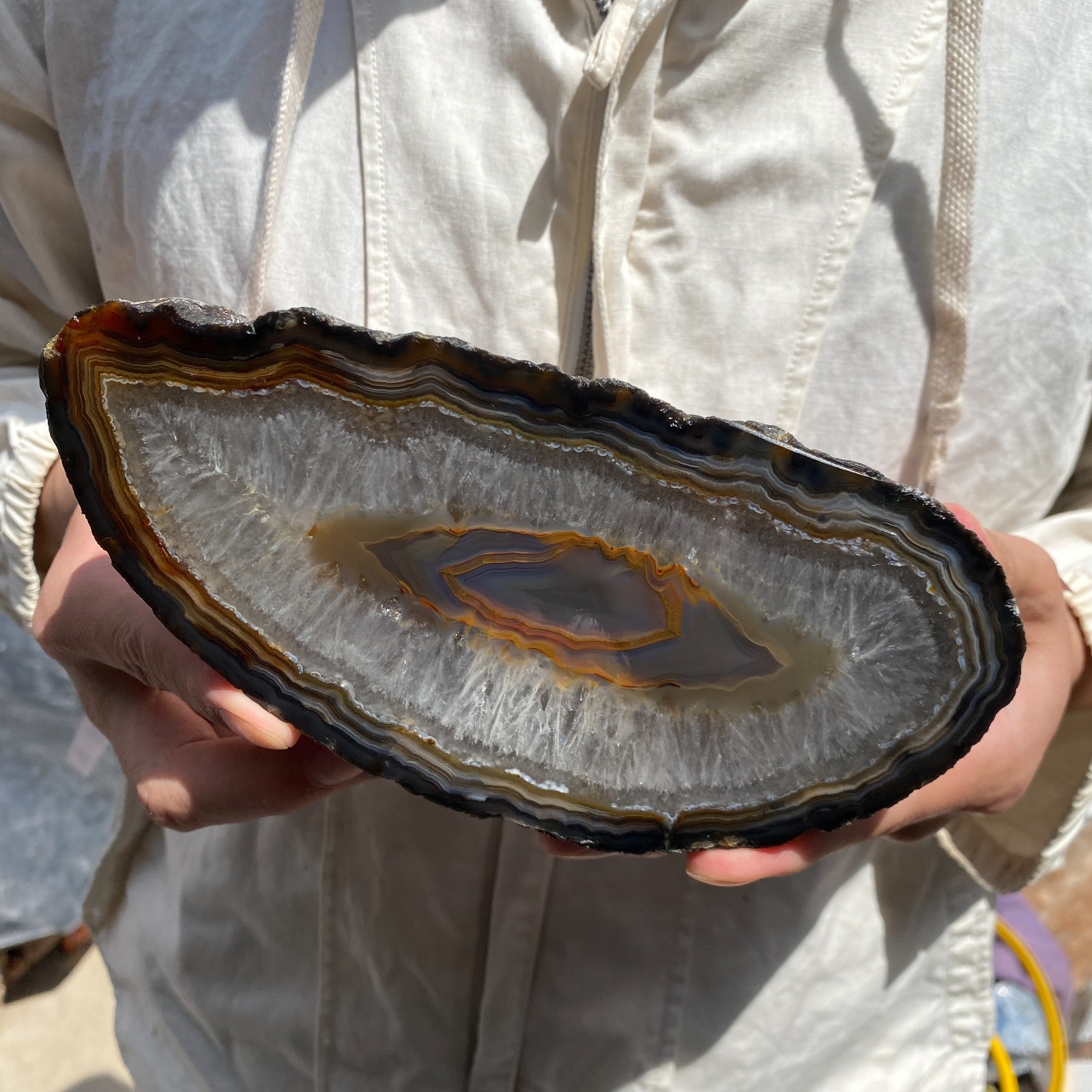 2200G Natural Beautiful Agate Geode Druzy Extra Gemstone specimen healing