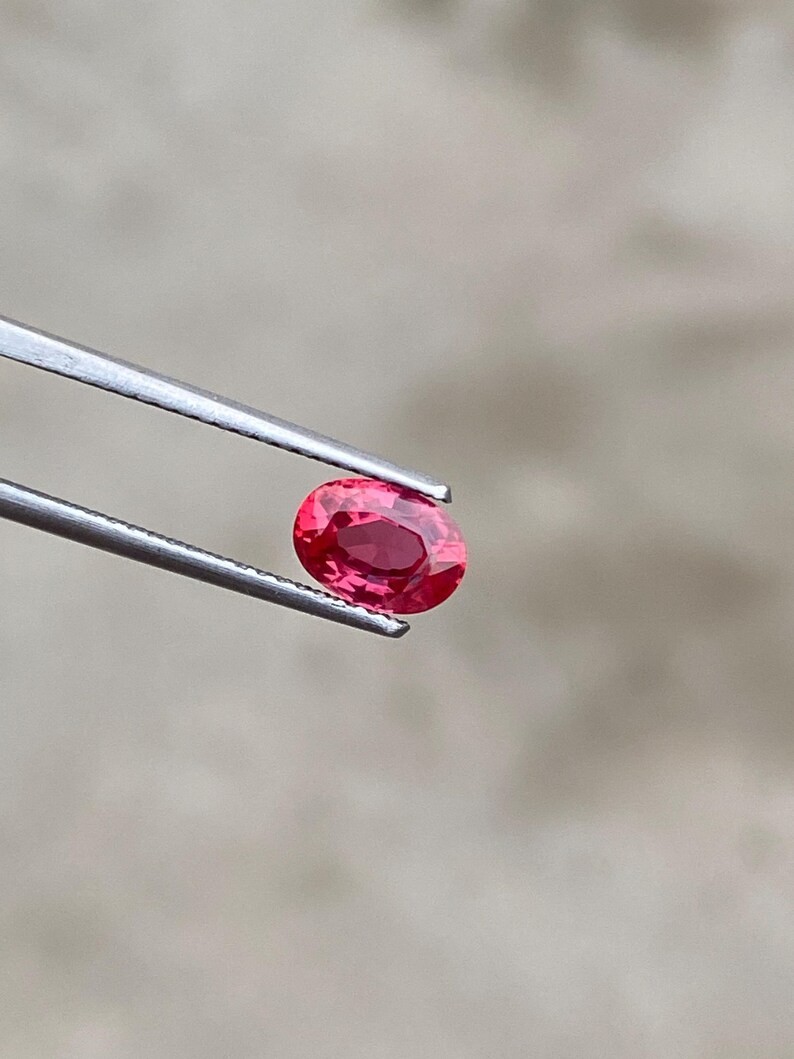 Earrings Set Lab Grown Orange Sapphire | 3 Carat Loose Hydrothermal Pair Stone