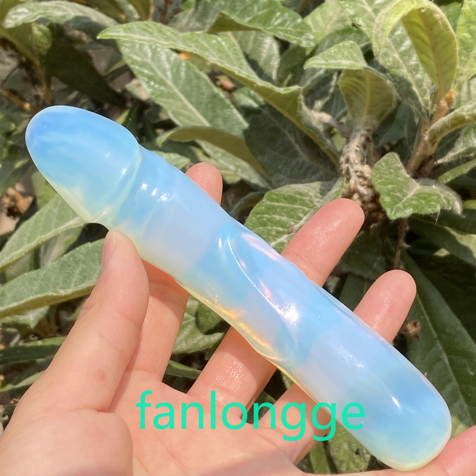 6in Opalite Male Penis Quartz Crystal Skull Massager scrub Gem 1PC