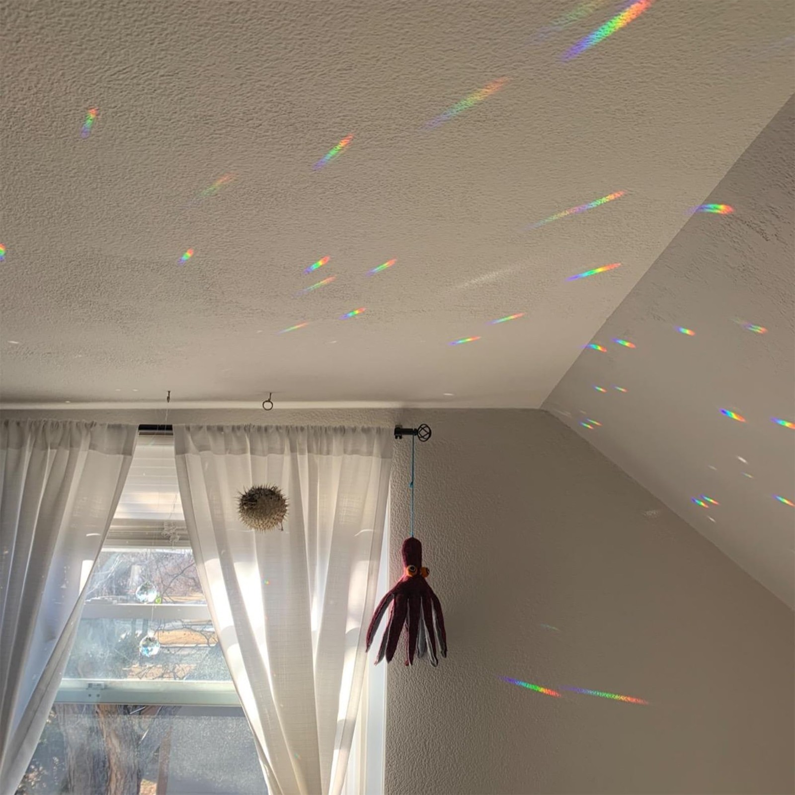 48pcs Clear Faceted Crystal Ball Prisms 1.2″ Glass Sun Catchers for Home Decor