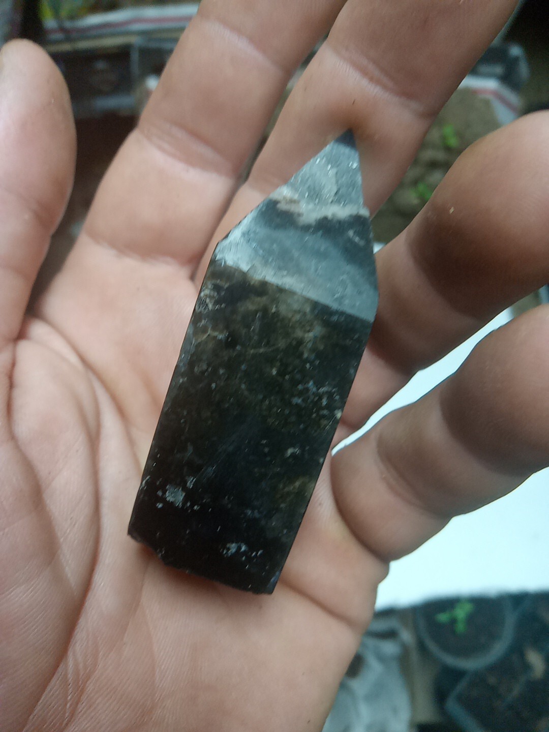 5 Crystal Set : Crazy Druzy Moss Agate Tower, Baby Geode Clear Quartz, 3 Tumbles