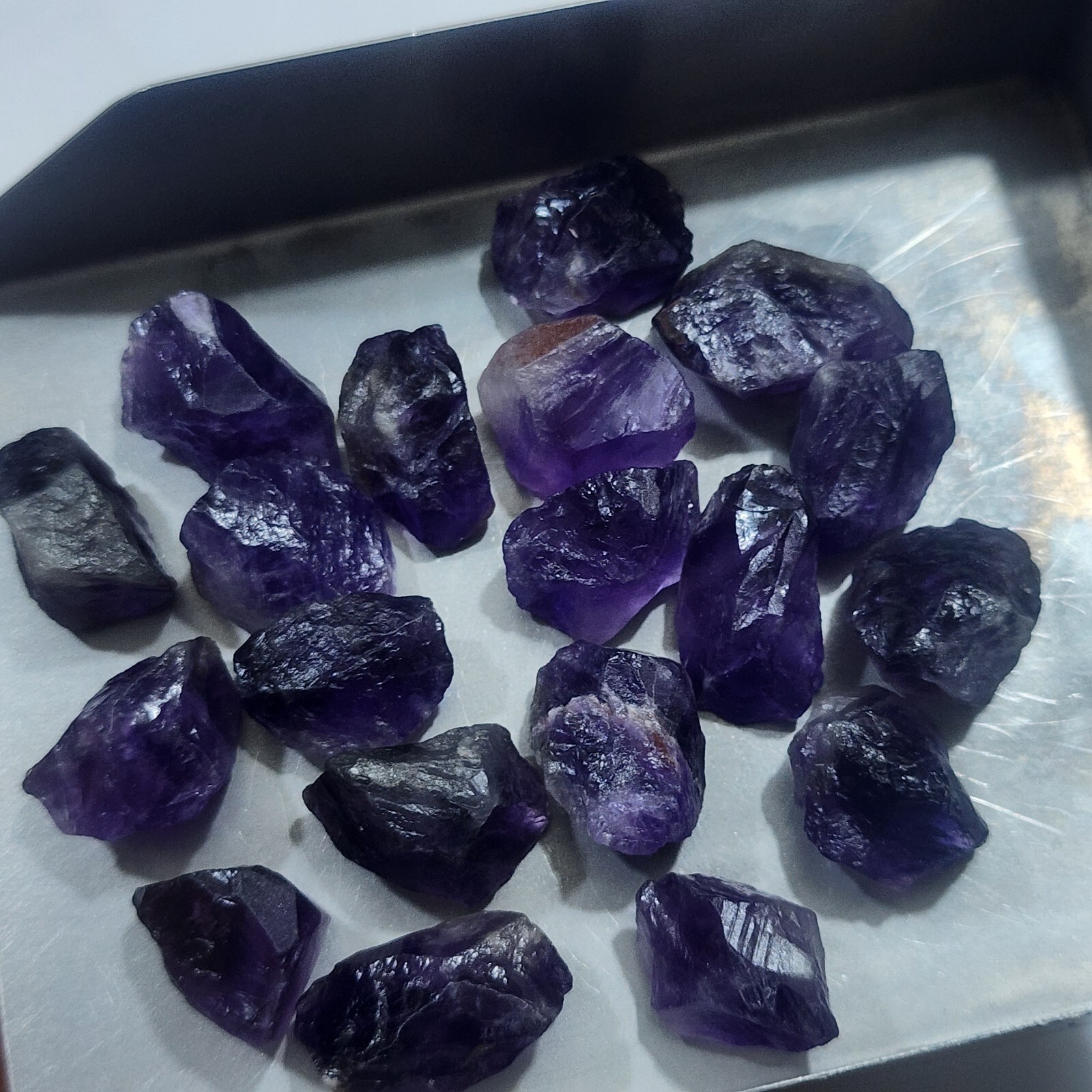Adorable Raw Amethyst Crystal Chunks Size 17-24 MM Approx Lot Amethyst Gemstone