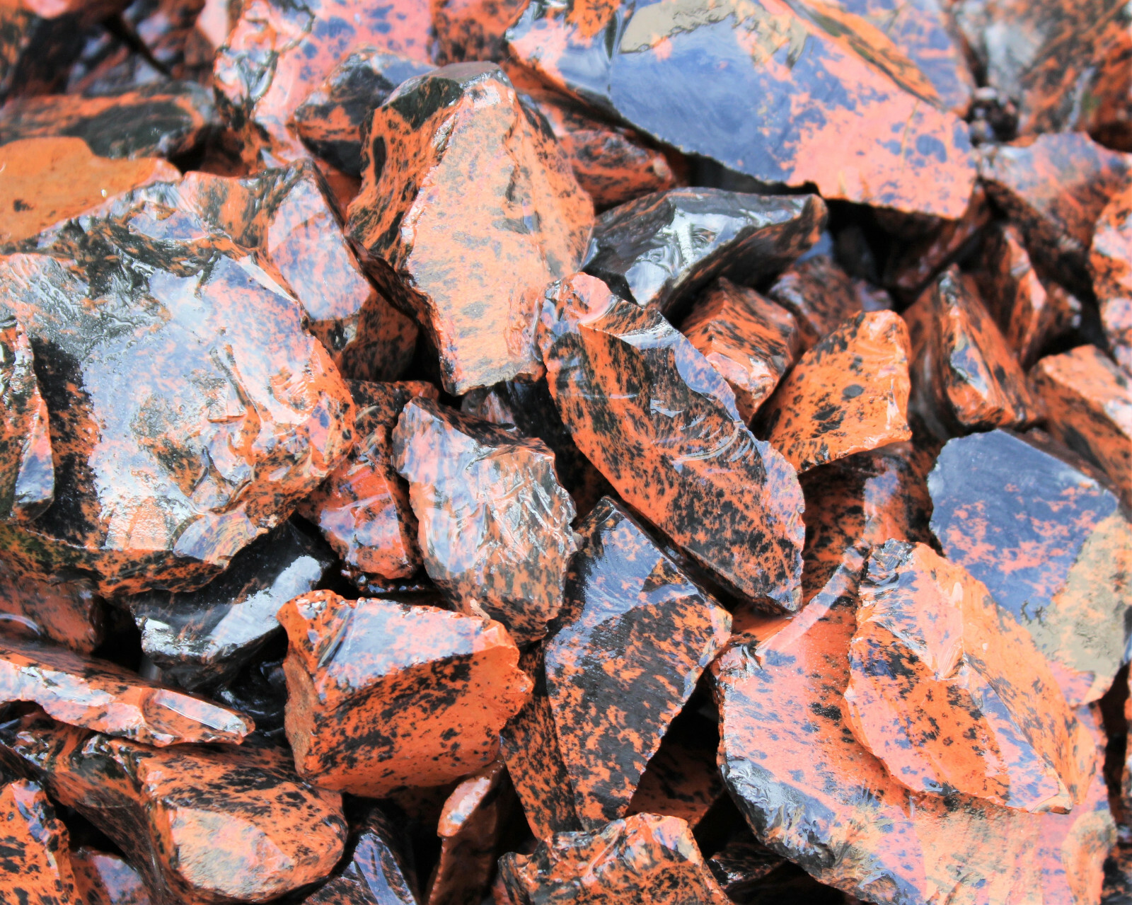 Raw Natural Mahogany Obsidian Bulk Wholesale Lots – Rough Obsidian Crystals