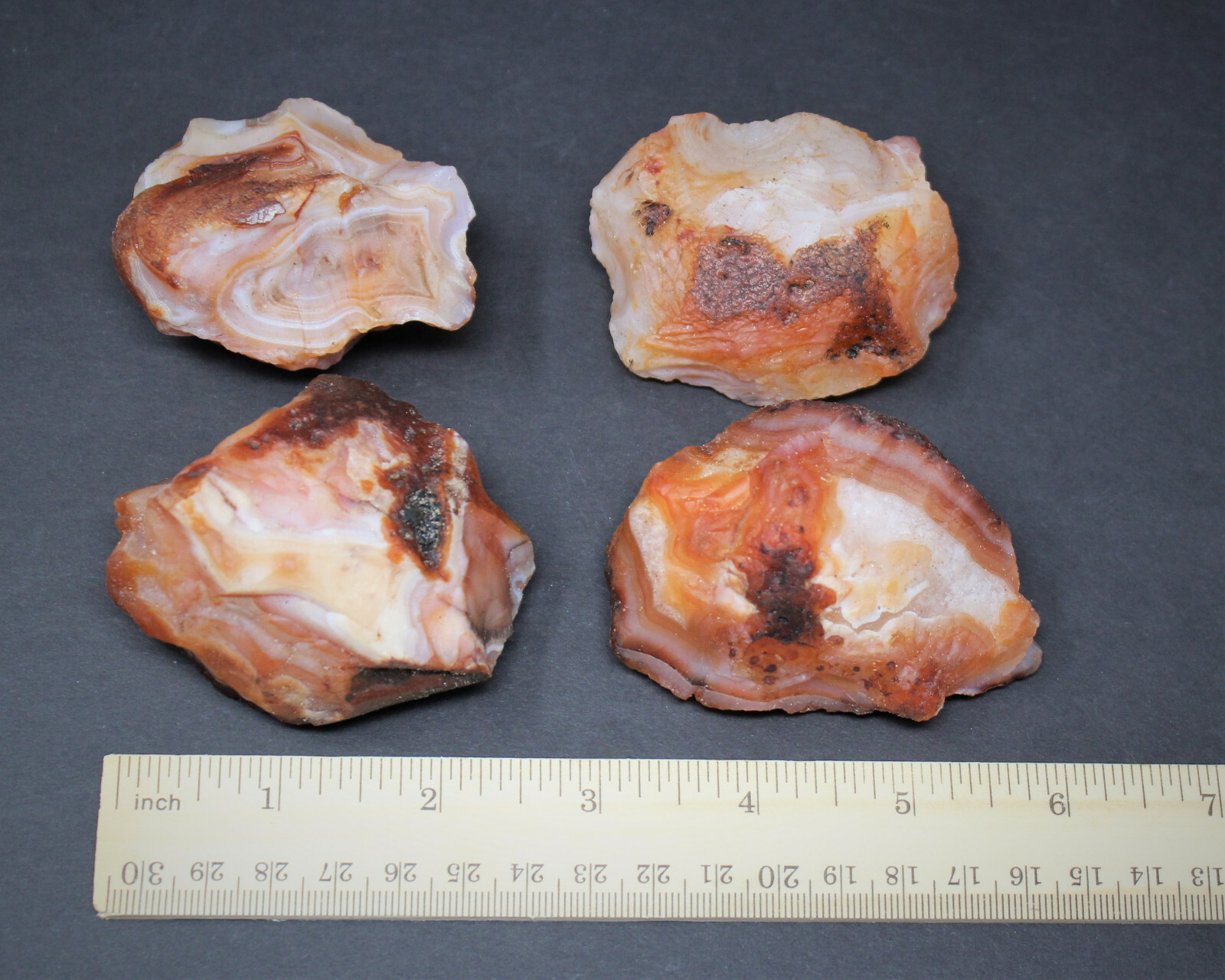 LARGE Rough Carnelain Chunks, 2″ – 3″: ‘A’ Grade, Raw Carnelian