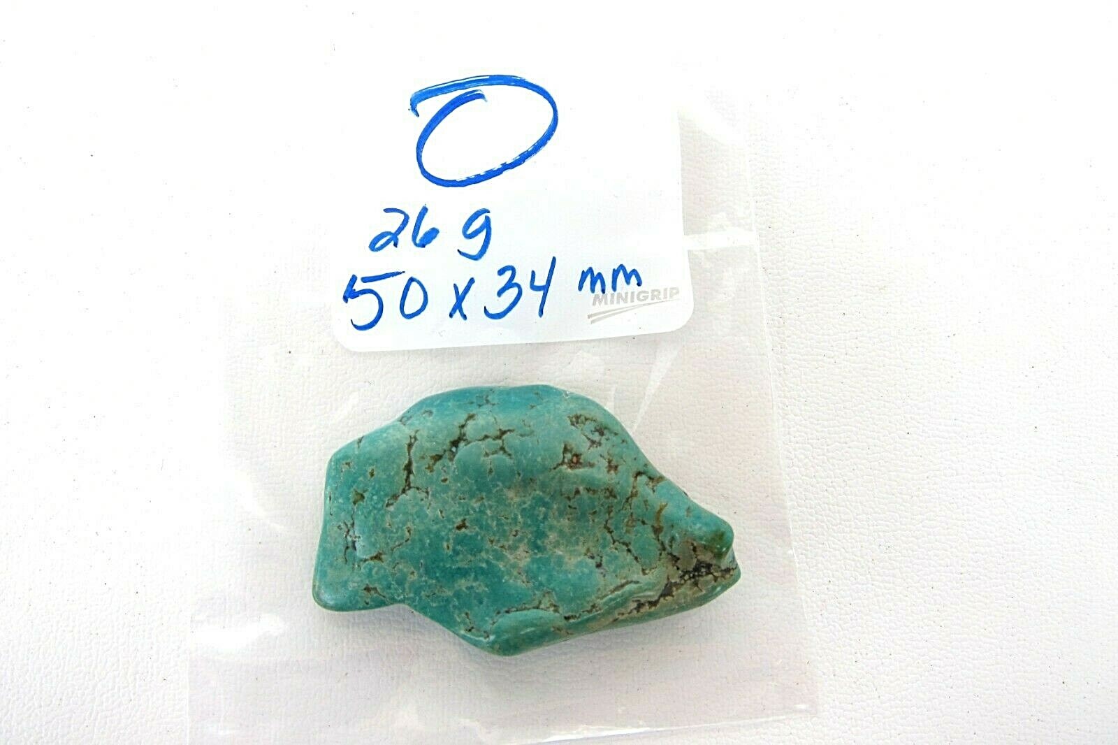 Turquoise Tumbled Nugget 26 grams 50x34mm Mexico Reiki Healing Crystal Power