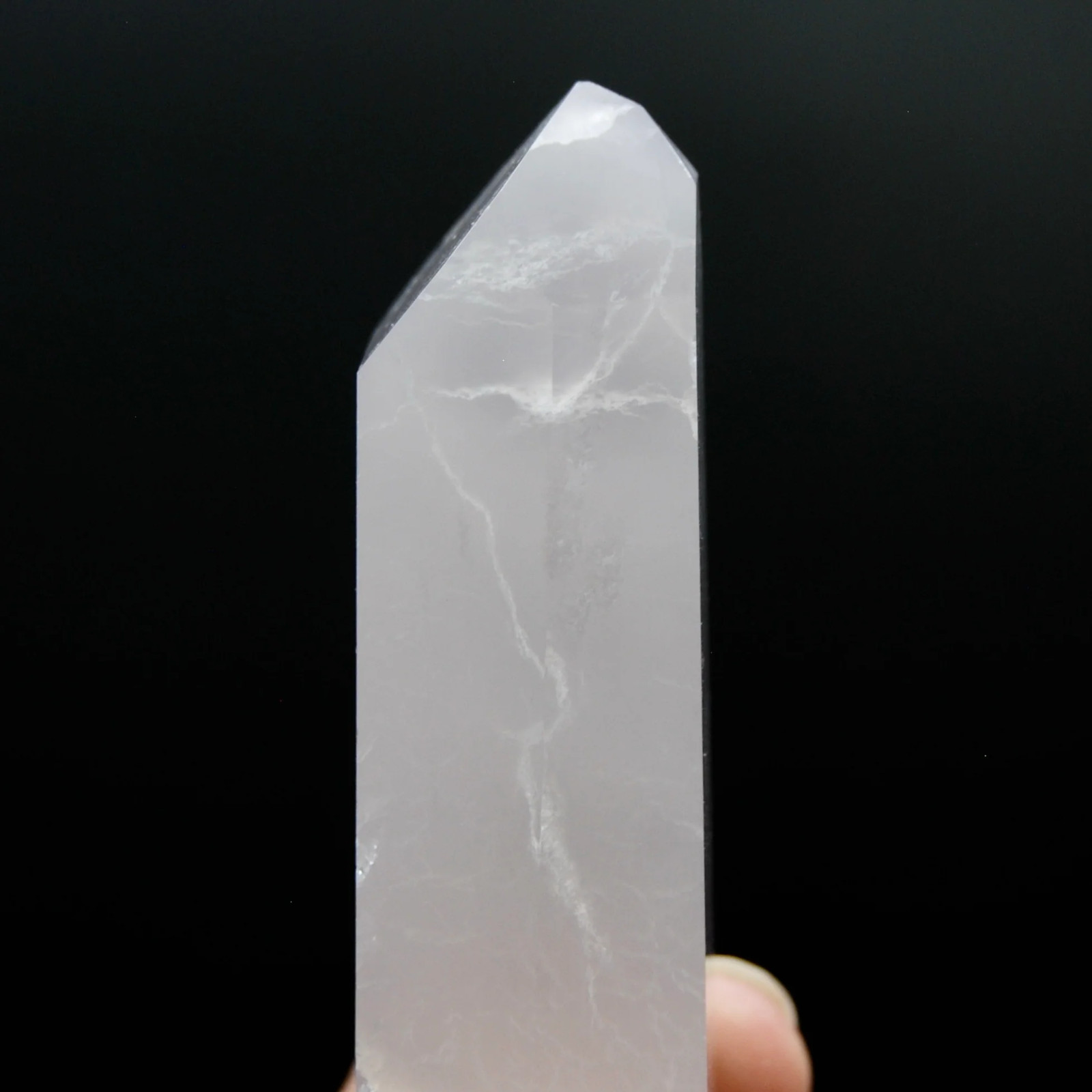 3in 126g Channeler Lavender Yttrium Fluorite Crystal Tower, Argentina