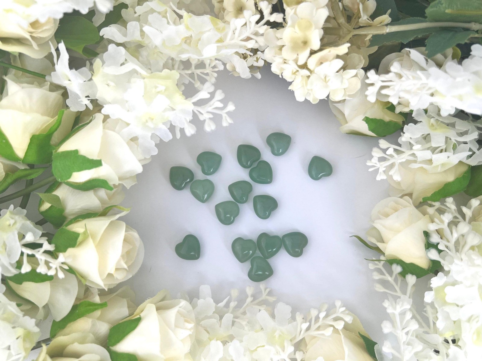 Green aventurine heart – mini green aventurine heart carving – 13mm natural