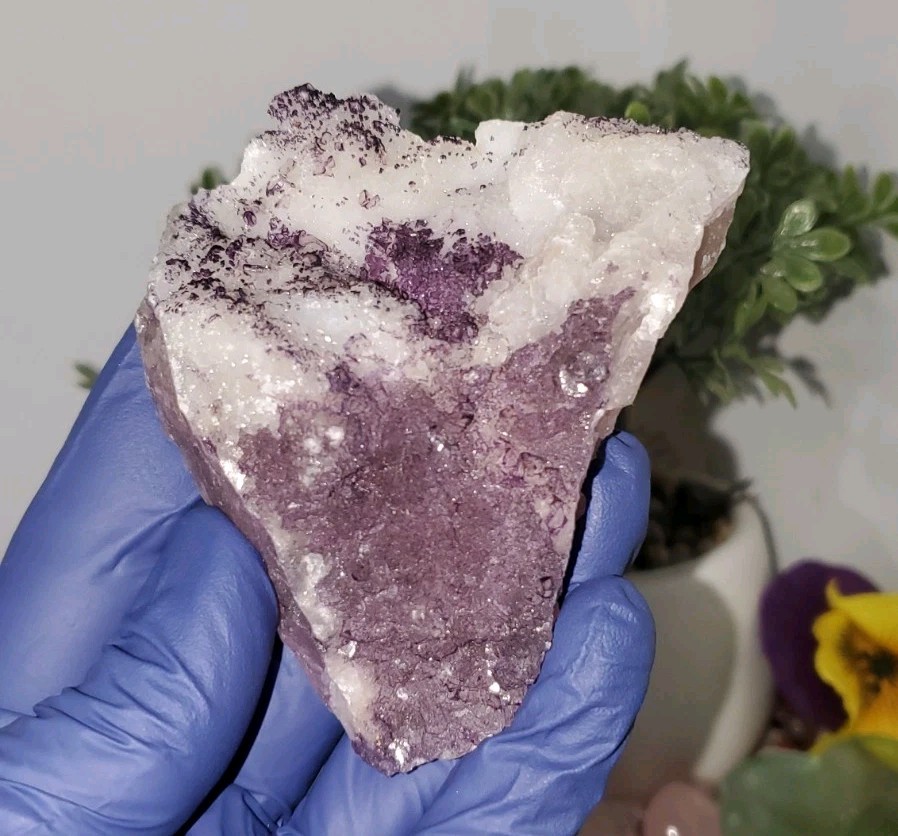 Purple Fluorite Crystal Specimen 146g – Natural Healing Mineral from China