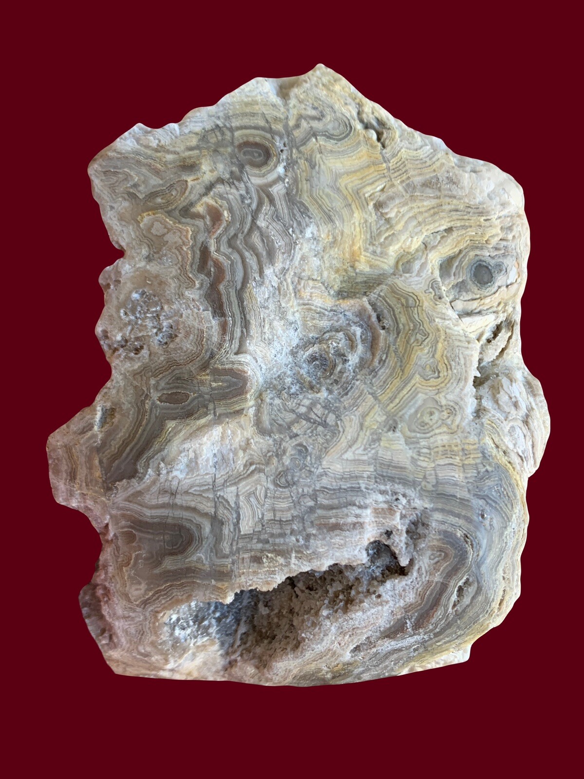 Lace Agate With Crystals. Rocks Crystals Minerals Gemstones
