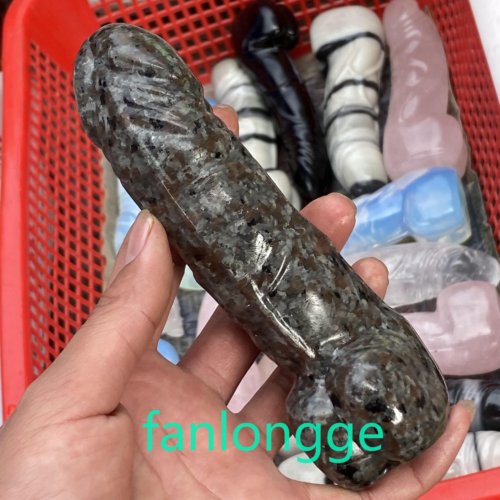 5.8″ Natural Yooperite Male Penis Quartz Crystal Skull Massager Reiki Gem 1pcs