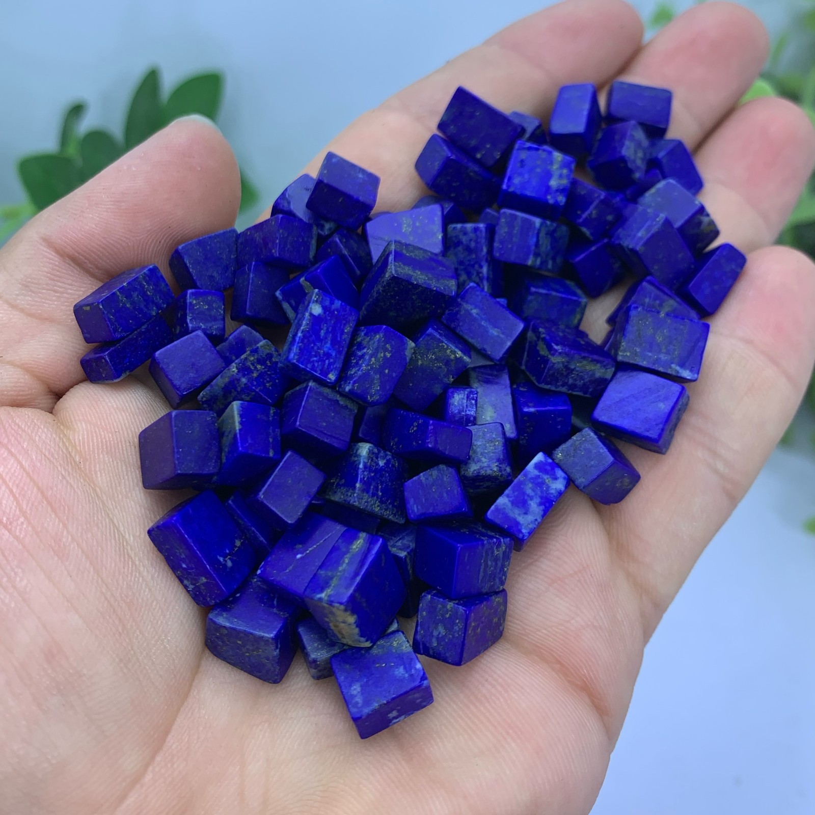 Lapis Lazuli Blue Small Cubic Pieces For Jewelry Use, Natural Lapis Lazuli Blue
