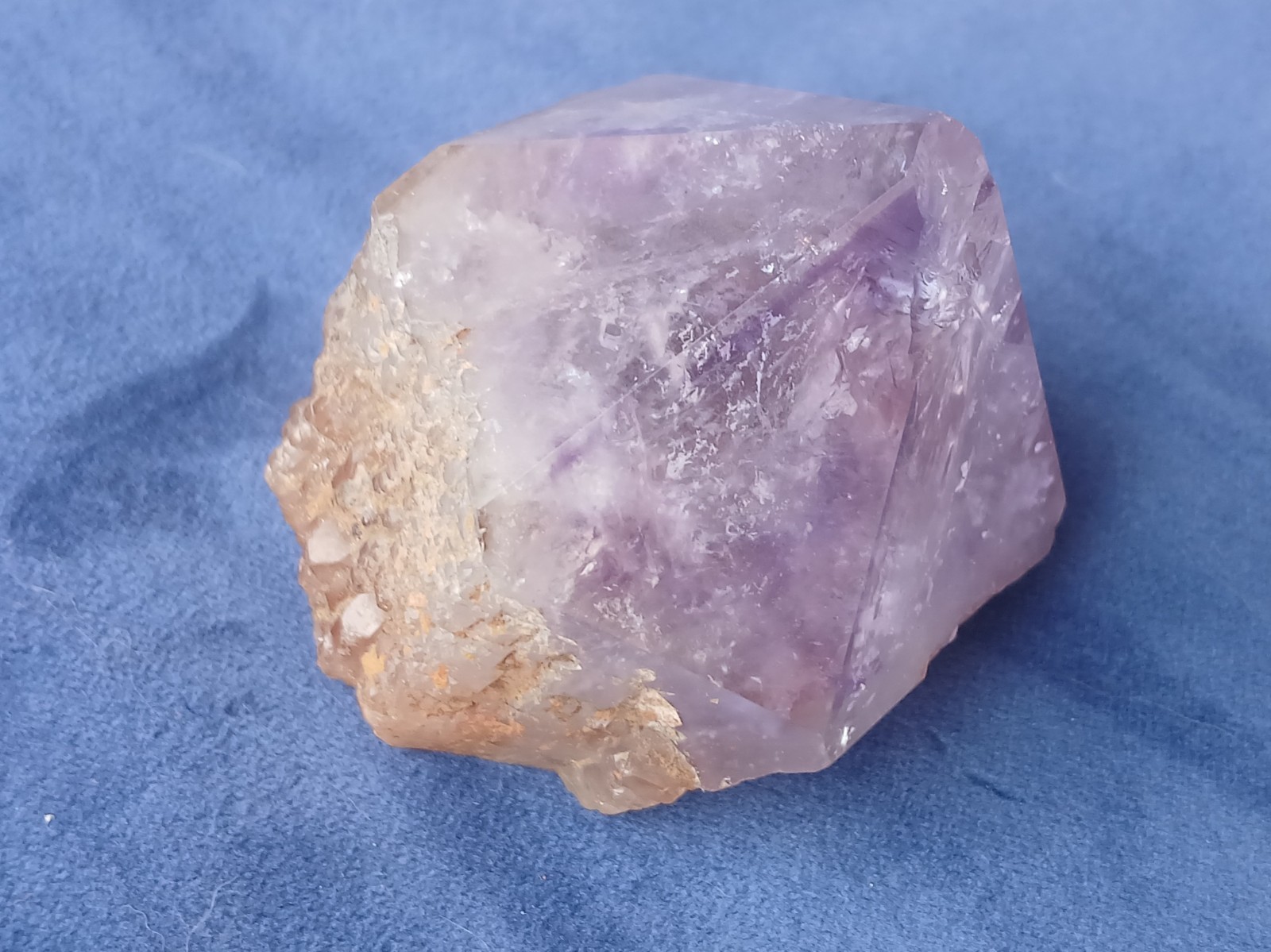 164g Beautiful Natural Semi Polished Purple Amethyst Quartz Crystal Point