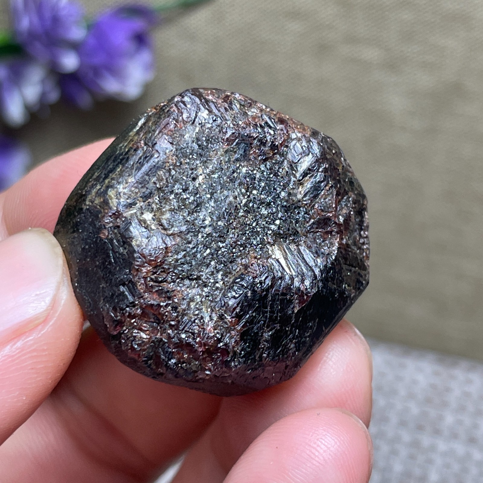 Top Red Garnet Crystal gemstone rough stone mineral specimen 37g A32