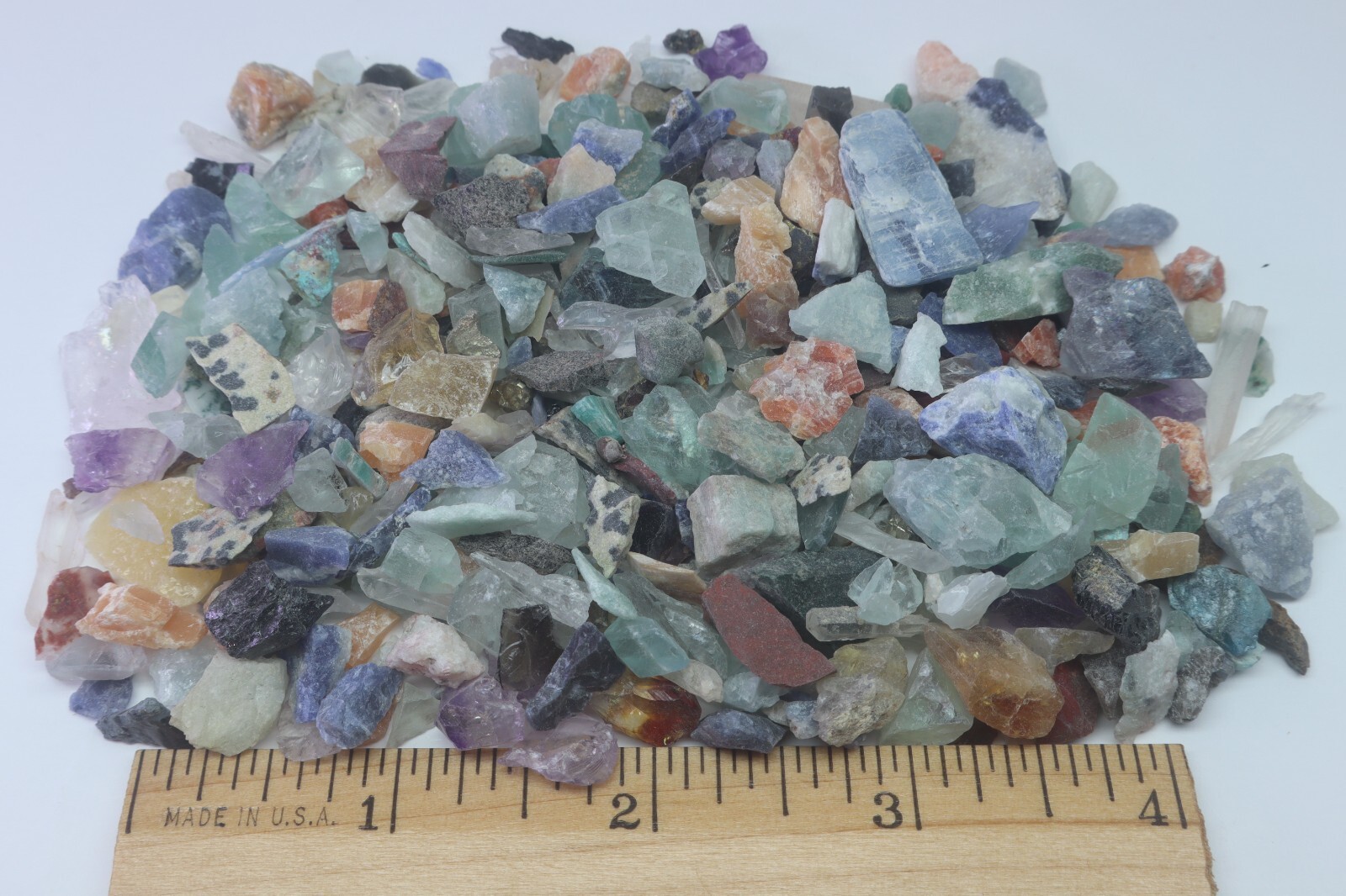 Micro Crafters 1/4 Lb Lot Natural Crystals Mineral Specimens Mixed Gemstones