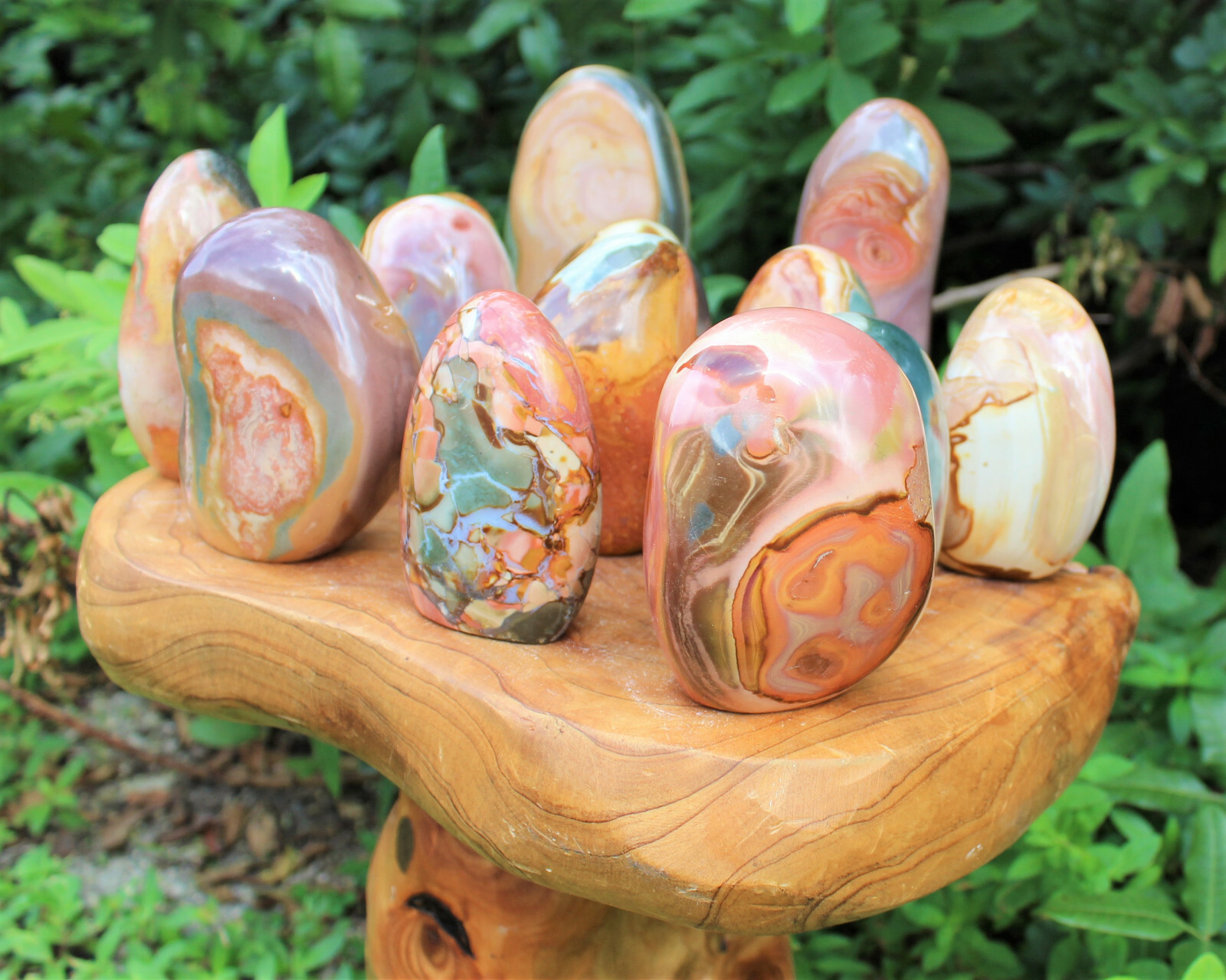Polished Polychrome Jasper Freeform – Beautiful Free Standing Display Specimens