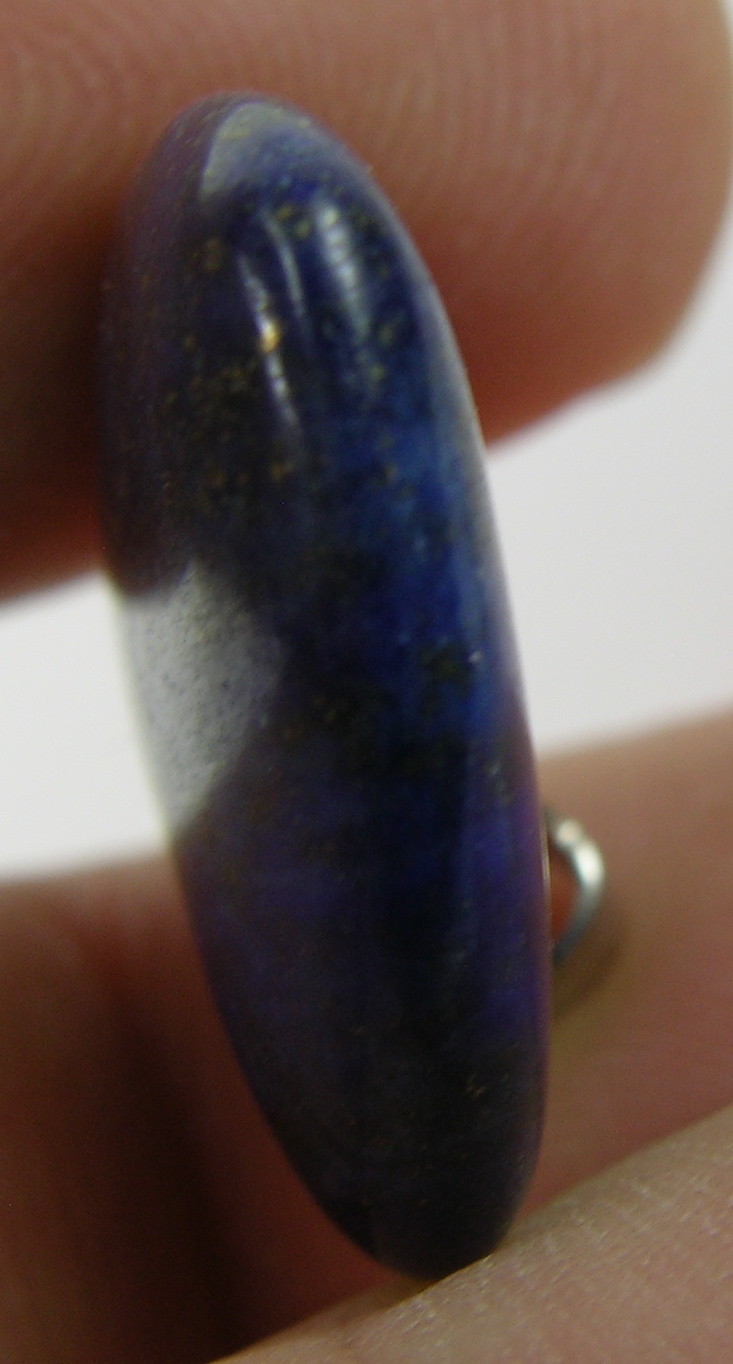 #18 19.75ct Afghanistan 100% Natural Lapis Lazuli Heart Shape Pendant 3.95g 19mm