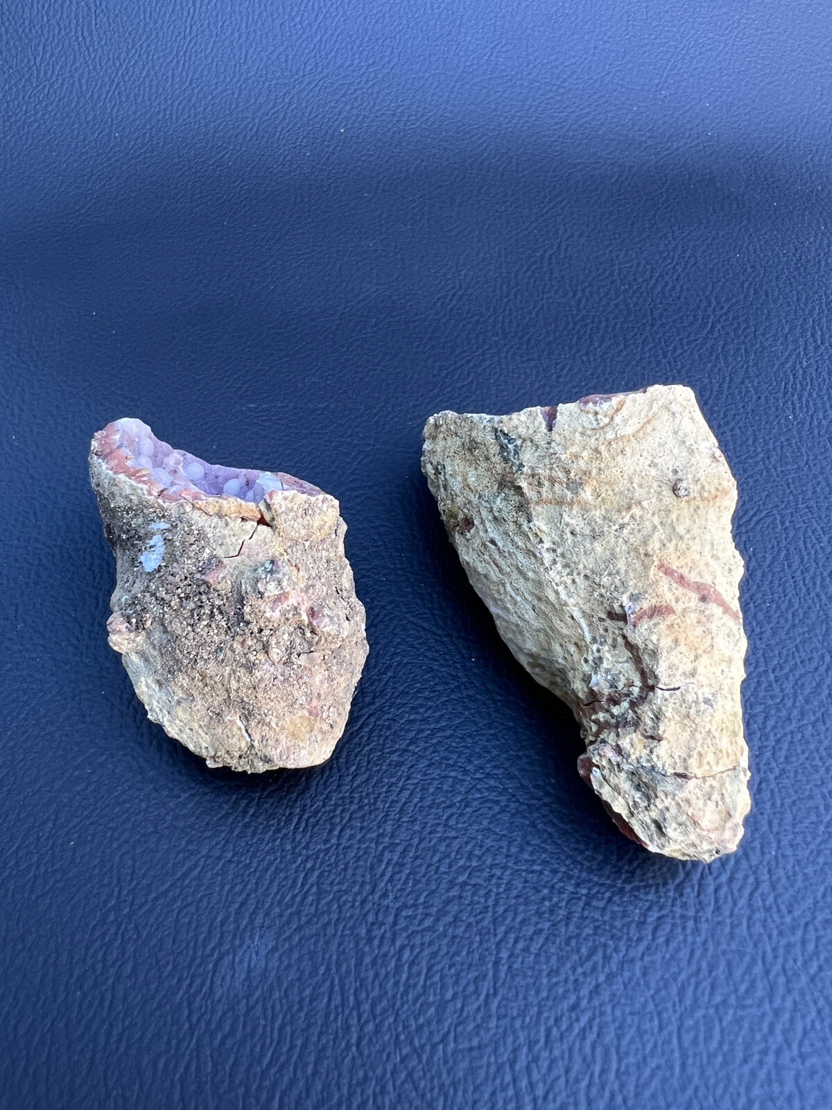 5.32 Oz. 2 Piece Geode Pair From Marrakech Morocco.