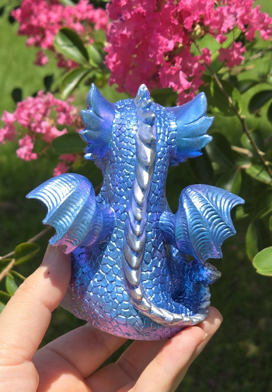 Gorgeous Resin Dragon Sphere Holder with Clear Quartz Crystal Sphere Set