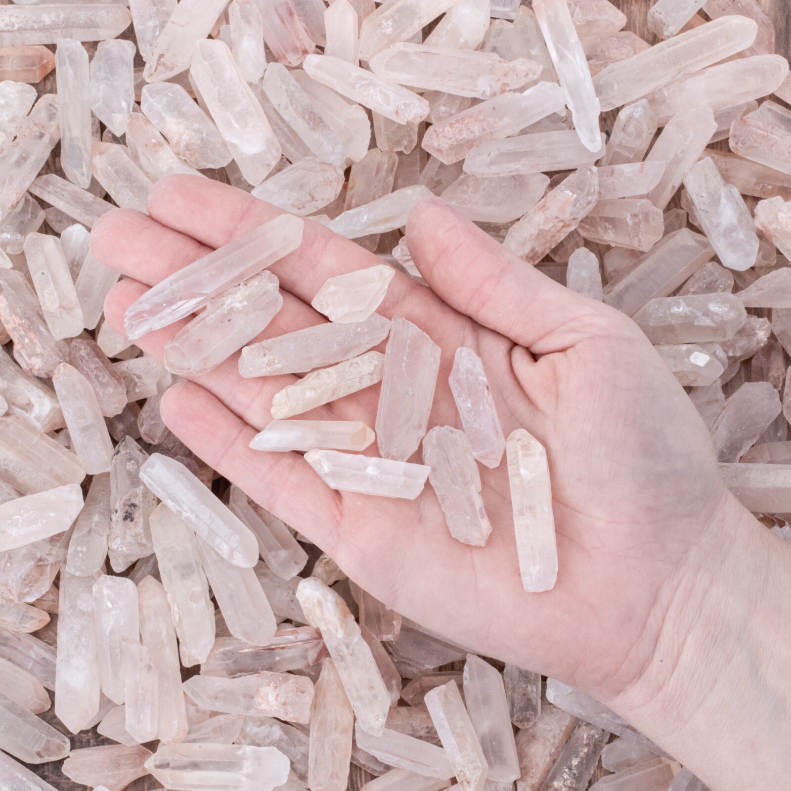 1/4 lb Natural Rough Red Hematoid Quartz Crystal Points Cherry Fire Quartz Bulk
