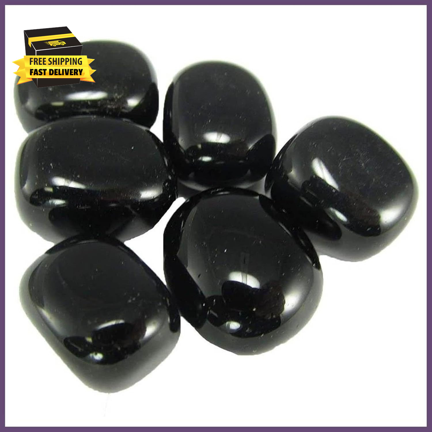 Black Obsidian Tumbled – Healing Stone – Crystal Healing Rock 20-25Mm (1) ⭐️⭐️⭐️