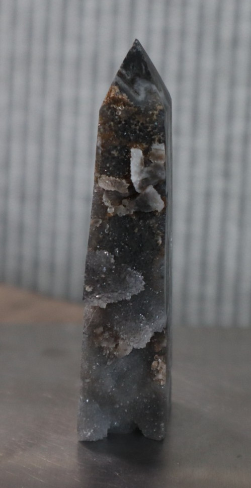 SPHALERITE POINT (4 SIDED) 3.48 INCHES TALL/ 75.3 GRAMS