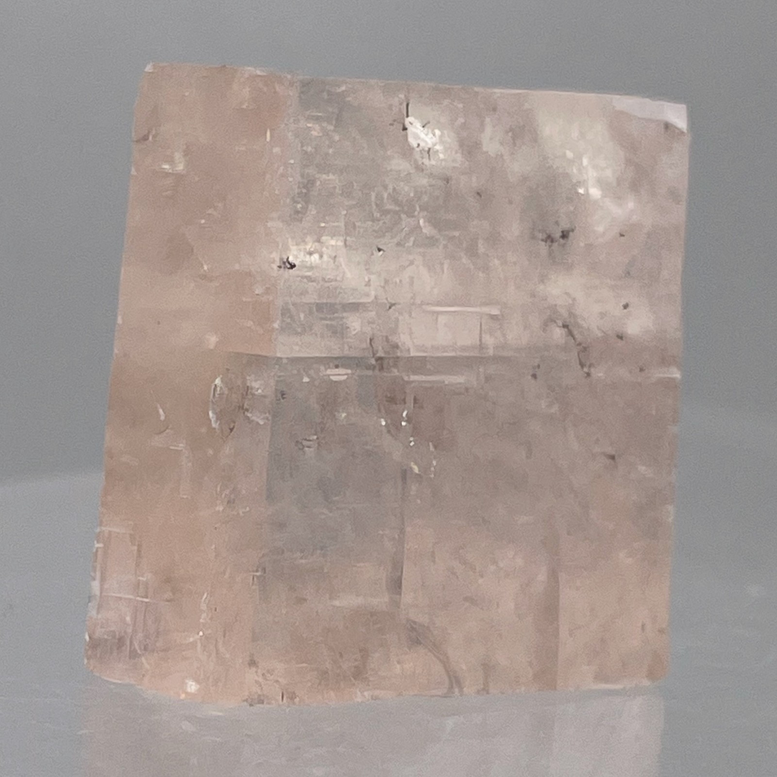 Optical Calcite / Iceland Spar 23g Rectangular Prism | 39x23x12 | Clear, Pink |