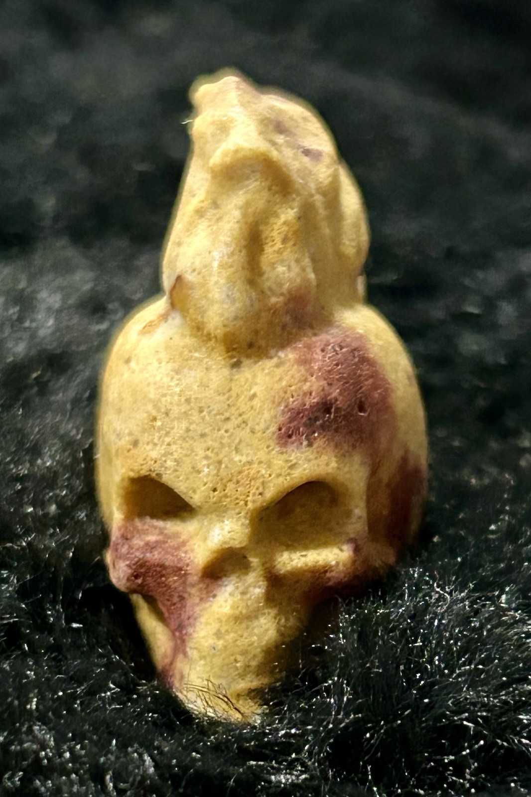 Mookaite Jasper Skull With Mohawk Crystal Carving