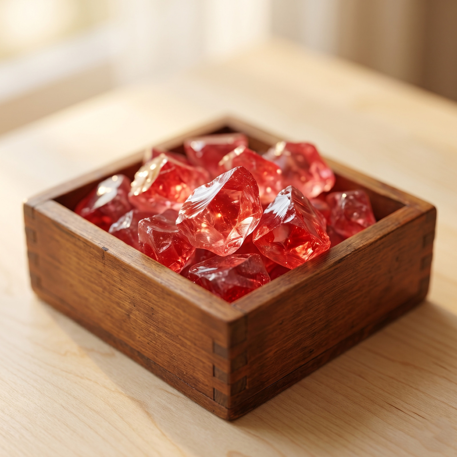 2PC Raw Natural Cherry Red Quartz Rough Stone Heart Chakra Healing Crystal Gift
