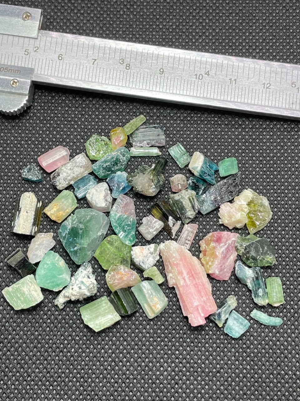 30.30G Natural Tourmaline Rough Mix Color Crystal Lot Untreated From Afghanistan