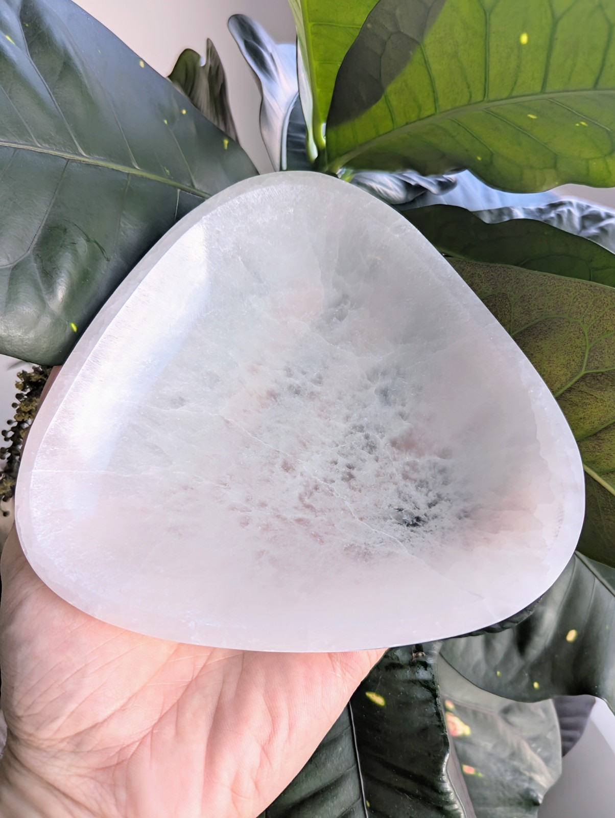 Polished Selenite Charging Bowl 6″