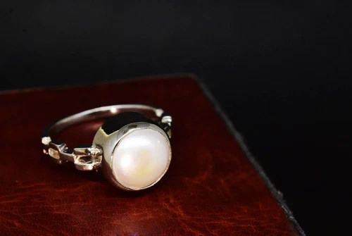 Natural Untreated South Sea Pearl Ring 925 Sterling Silver All Sizes Available