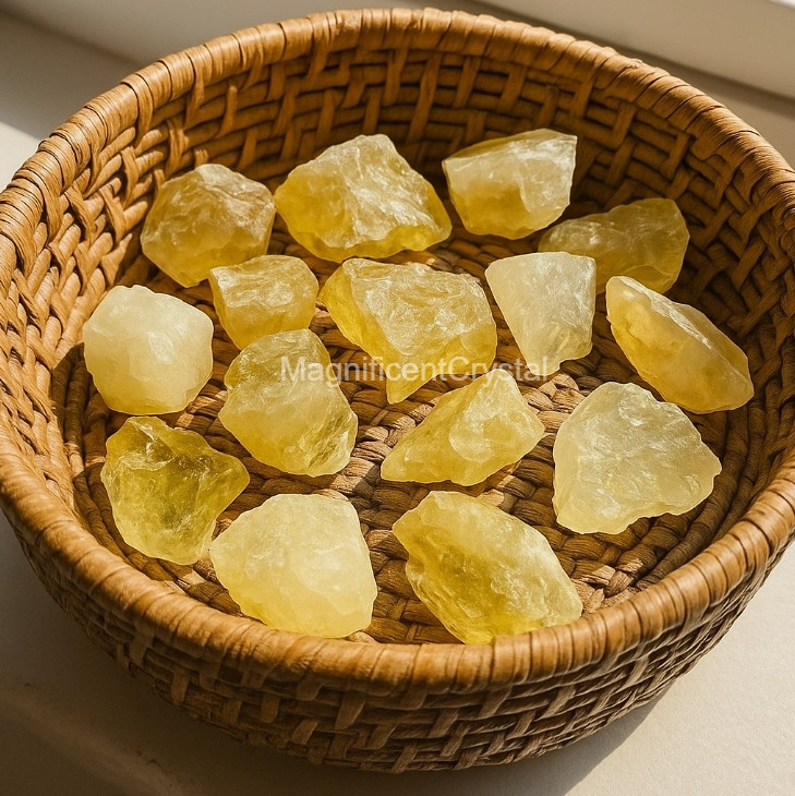 3PCS Raw Citrine Stones Yellow Crystal Rocks Rough Gemstones Healing Art Decor