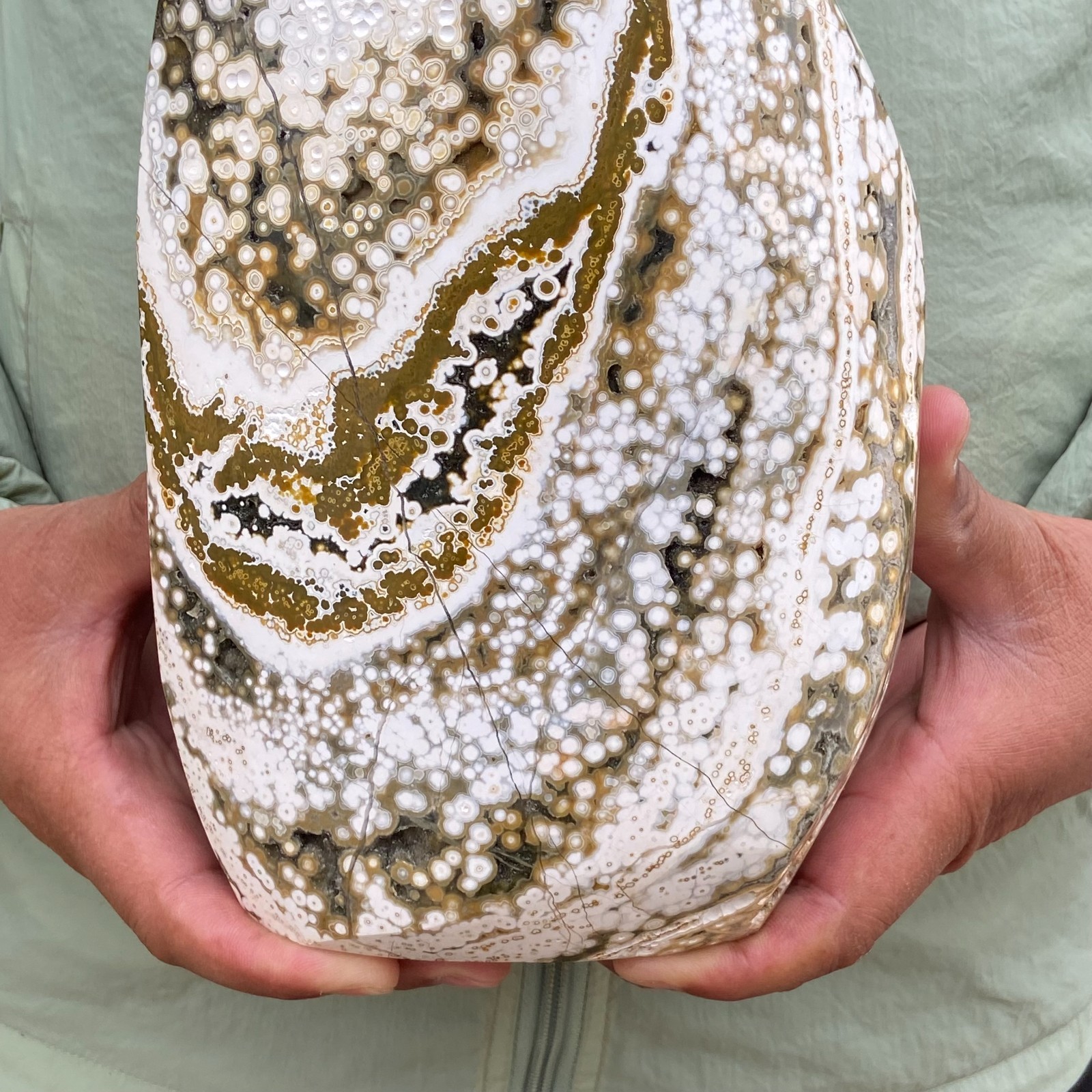 11.79LB Rare Large Natural Colourful Ocean Jasper Druzy Crystal Reiki Healing