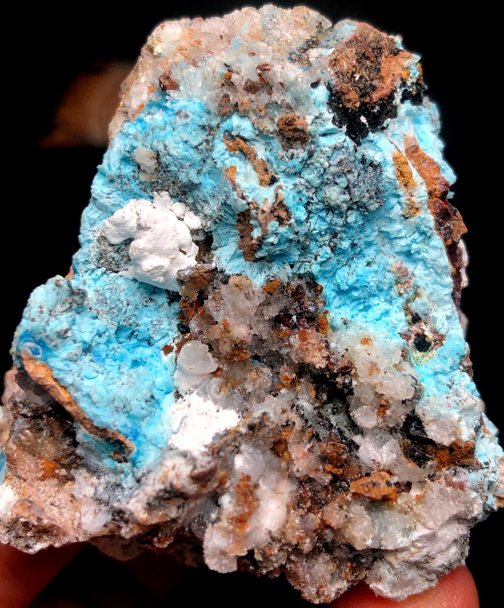 93g 1PCS NATURAL Blue Cyanotrichite CRYSTAL STONE MINERAL Specimen q473