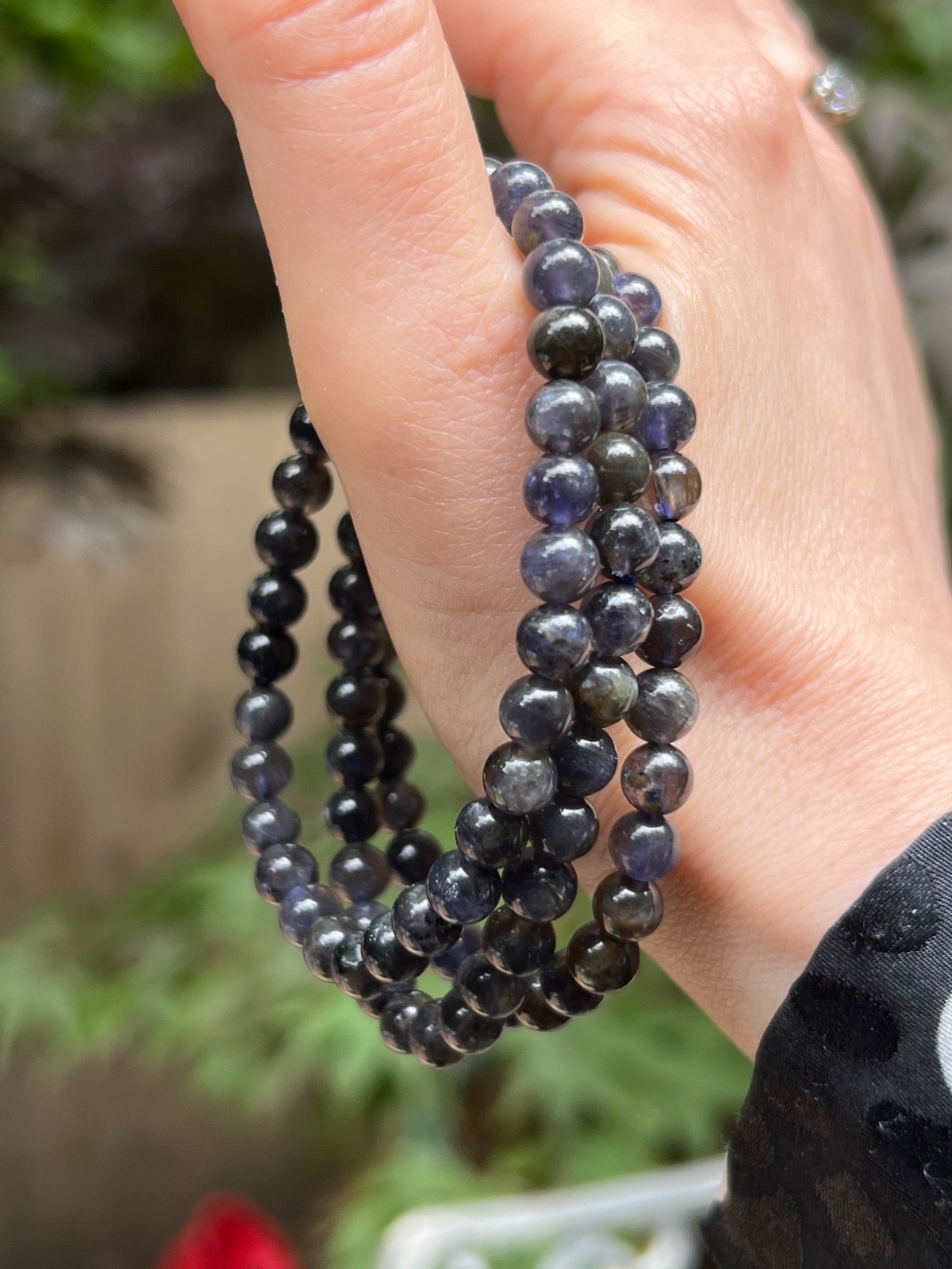 Iolite Crystal Bracelet 6mm AAA Grade