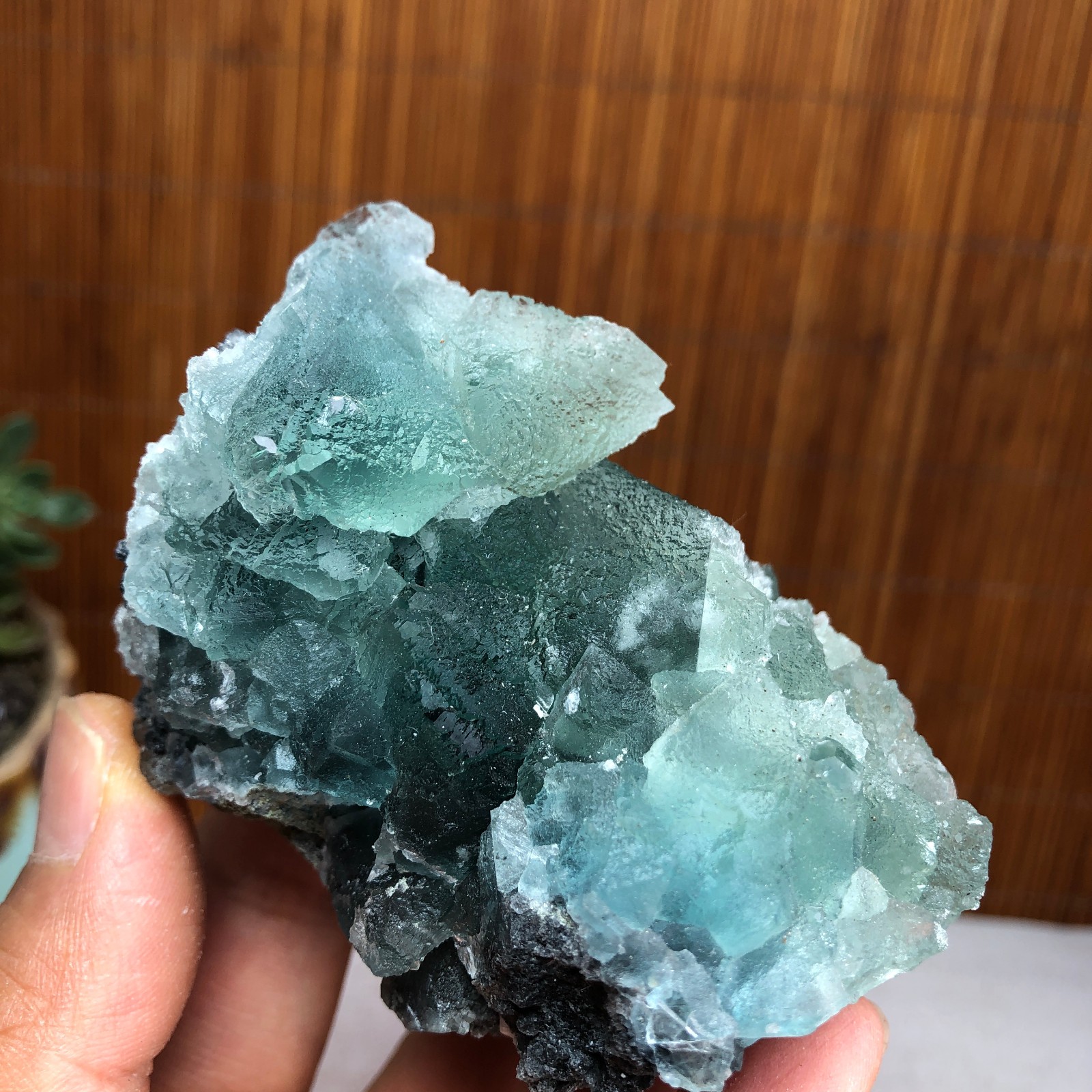 75-55-50mm Rare Natural Green Calcite fluorite Mineral Specimen 265g A6119