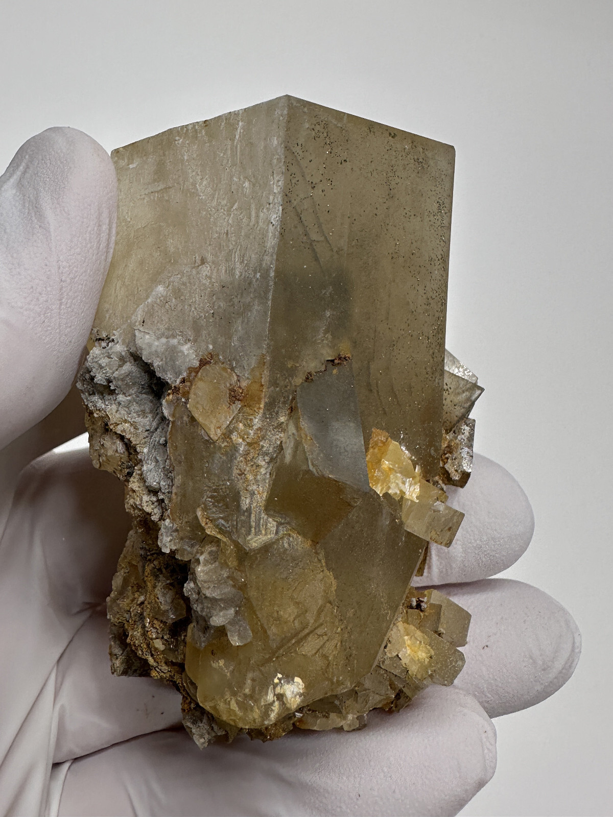 New Find__Large Very Rare Phantom Barite Crystal Specimen___Linwood Mine, Iowa