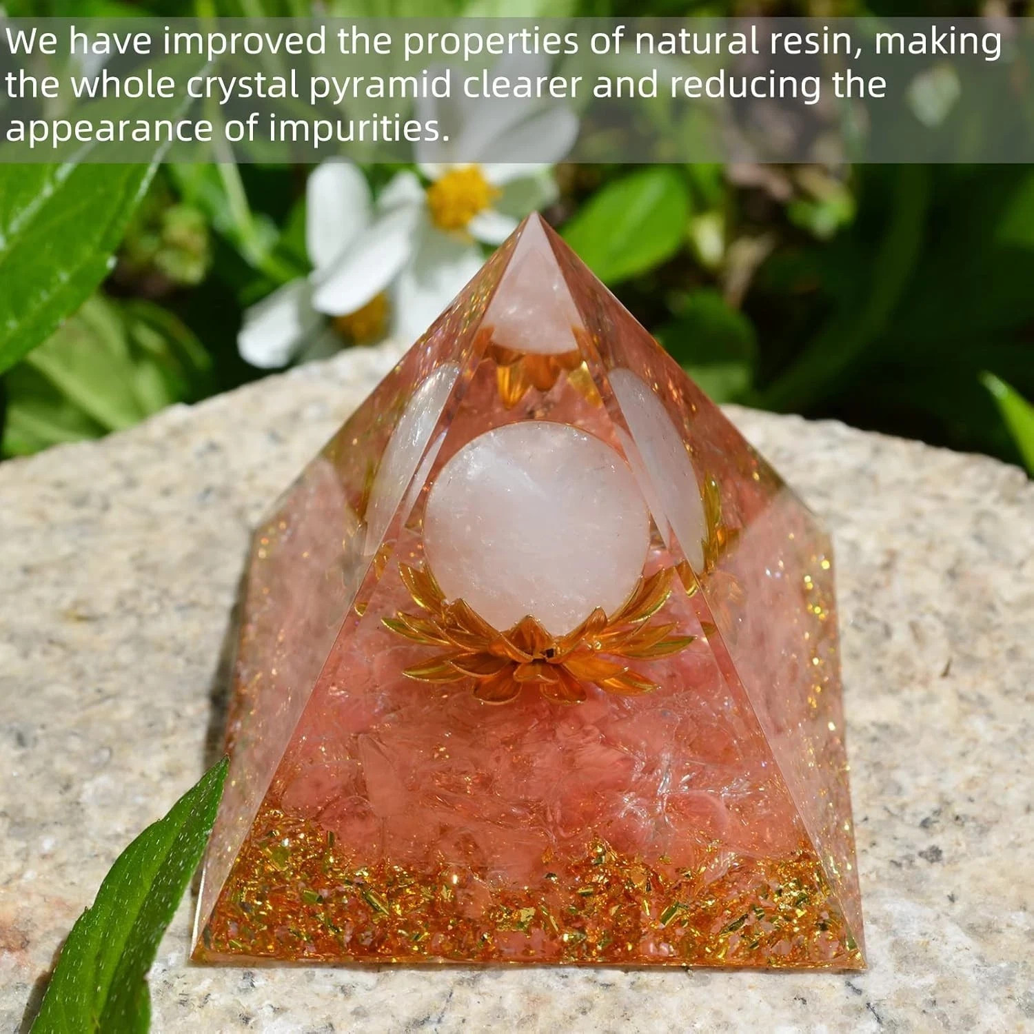 Orgone Pyramid Energy Generator Emf Protection Healing Meditation Orgonite USA