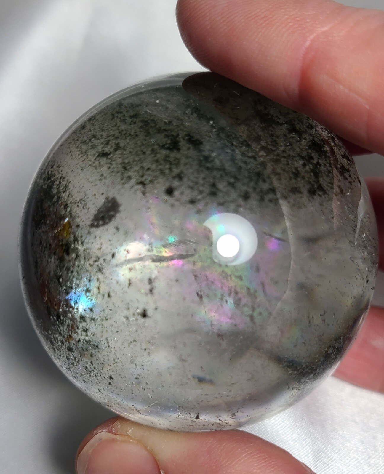 2″ 51mm 179g AA++ Stunning Garden Quartz Massive Rainbows Sphere Crystal Ball