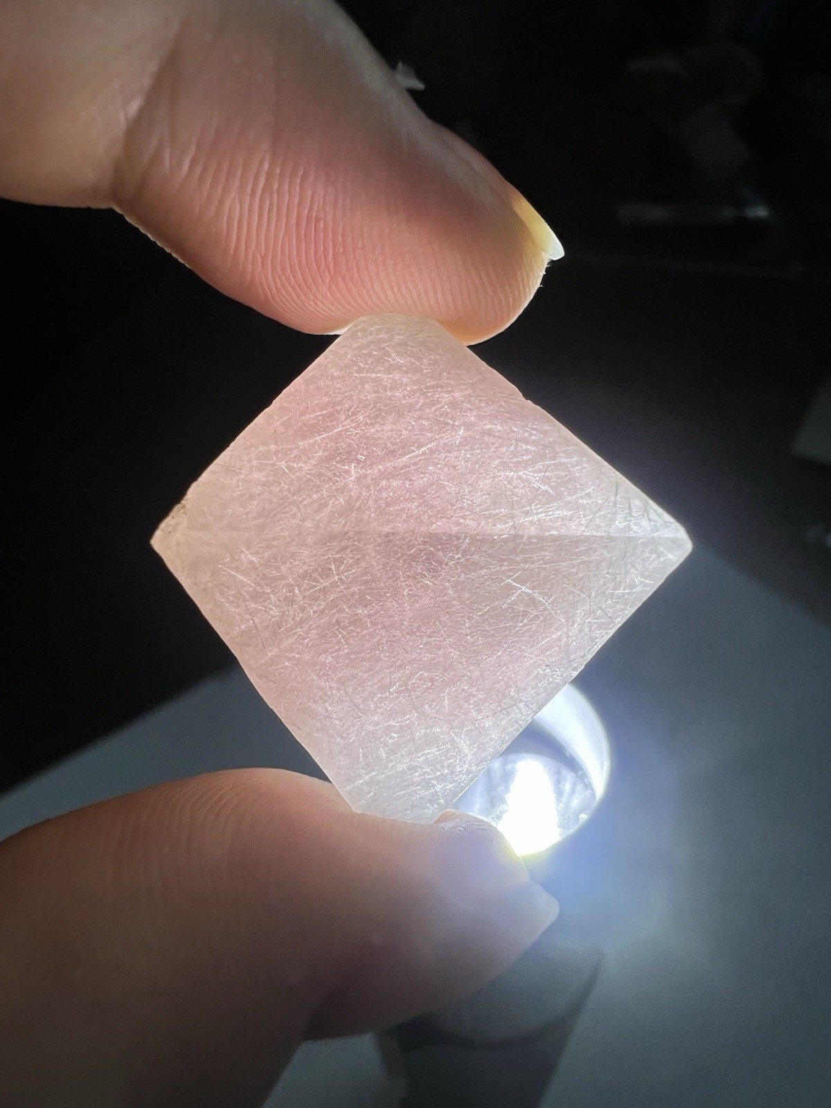 Pink Octahedral Fluorite From Inner Mongolia, China