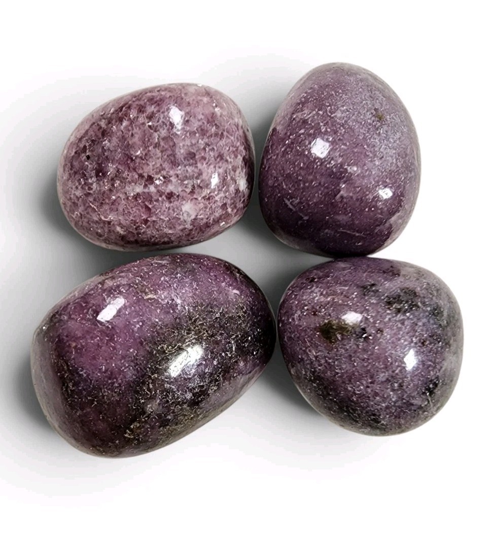 Lepidolite Crystal Polished Stones Brazil 51.1 grams.