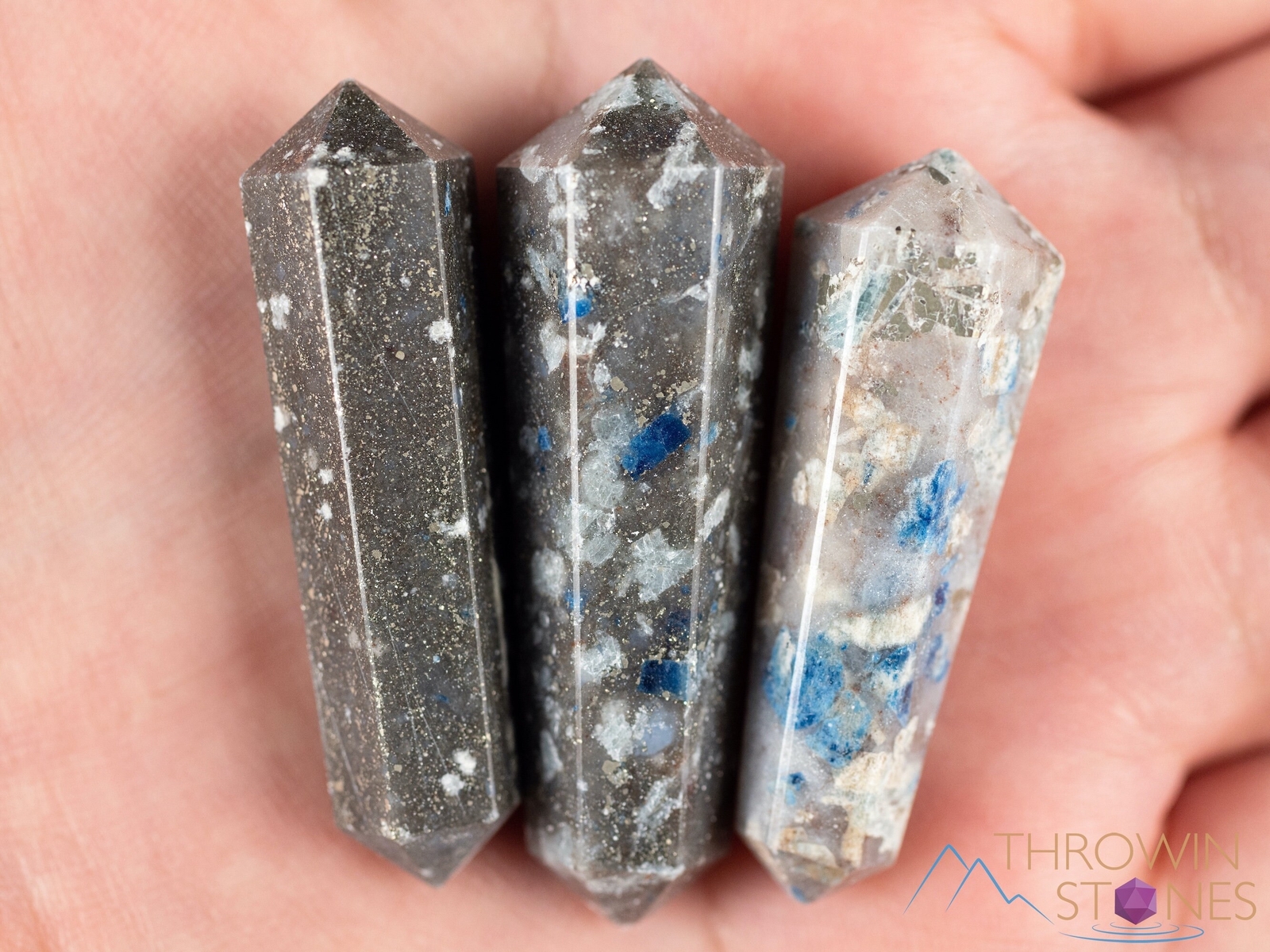 LAZULITE Crystal Points – Mini – Jewelry Making, Healing Crystals Stones, E1827